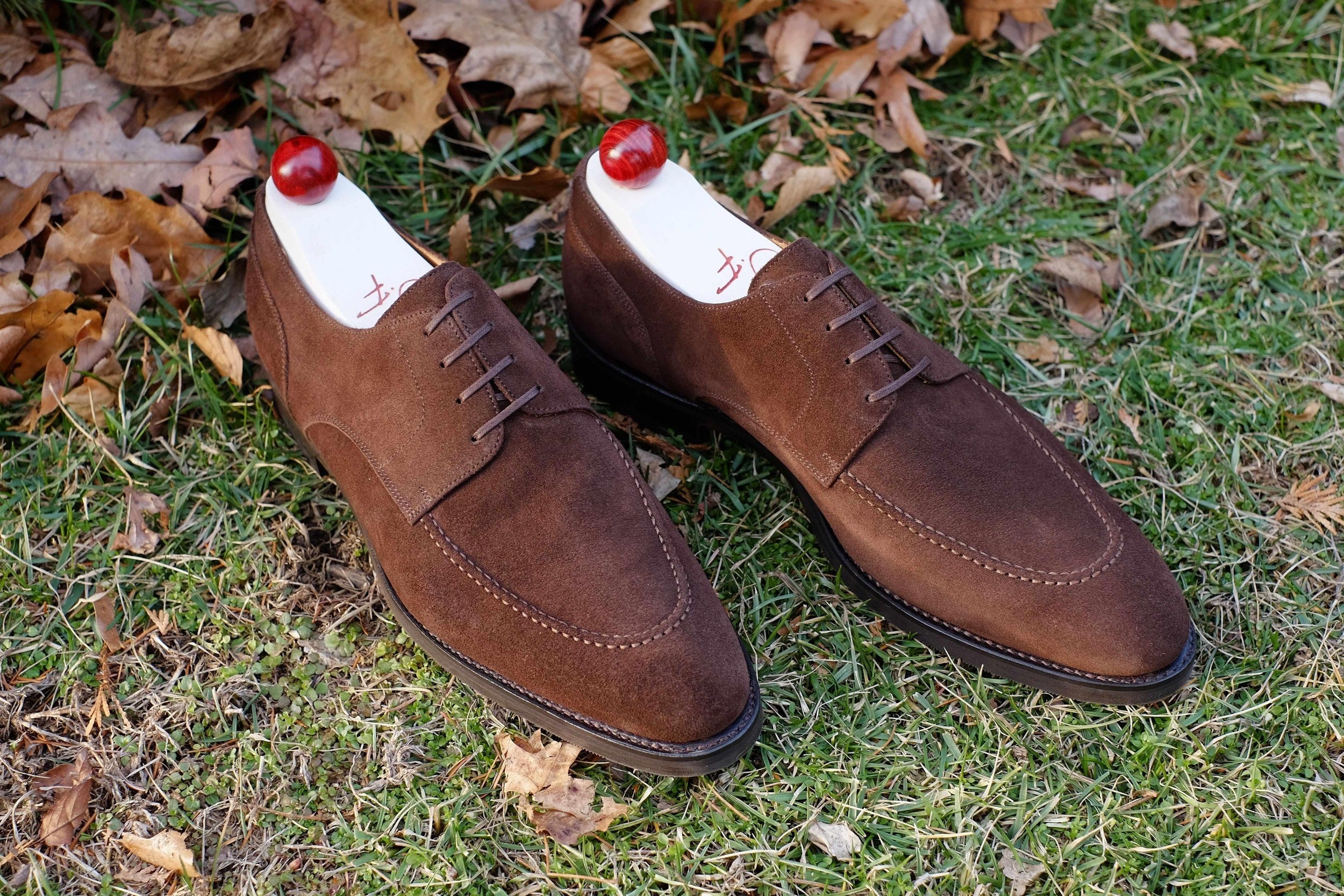 Cle Elum - Mocha Suede-Derbies-J.FitzPatrick Footwear