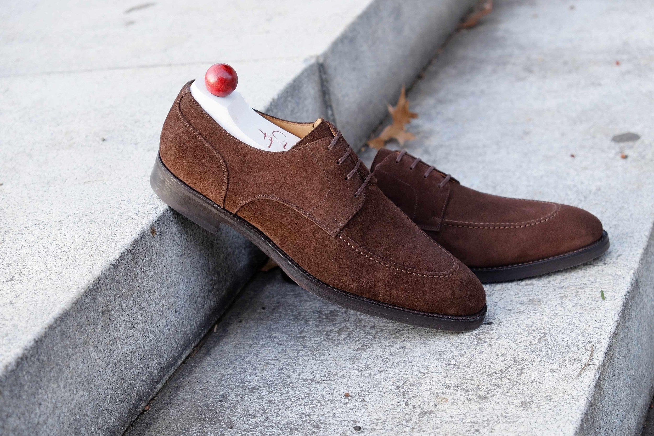 Cle Elum - Mocha Suede-Derbies-J.FitzPatrick Footwear