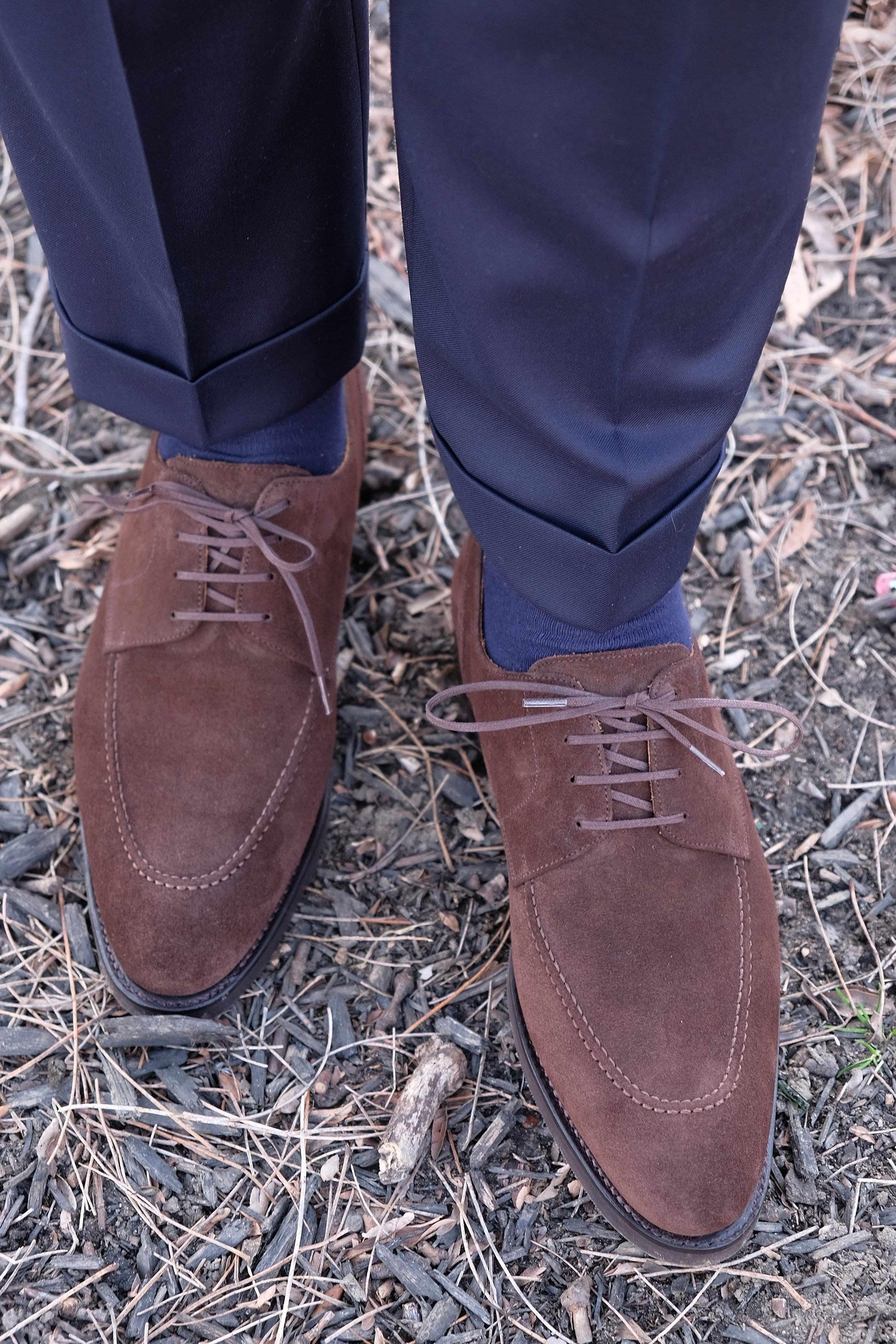 Cle Elum - Mocha Suede-Derbies-J.FitzPatrick Footwear