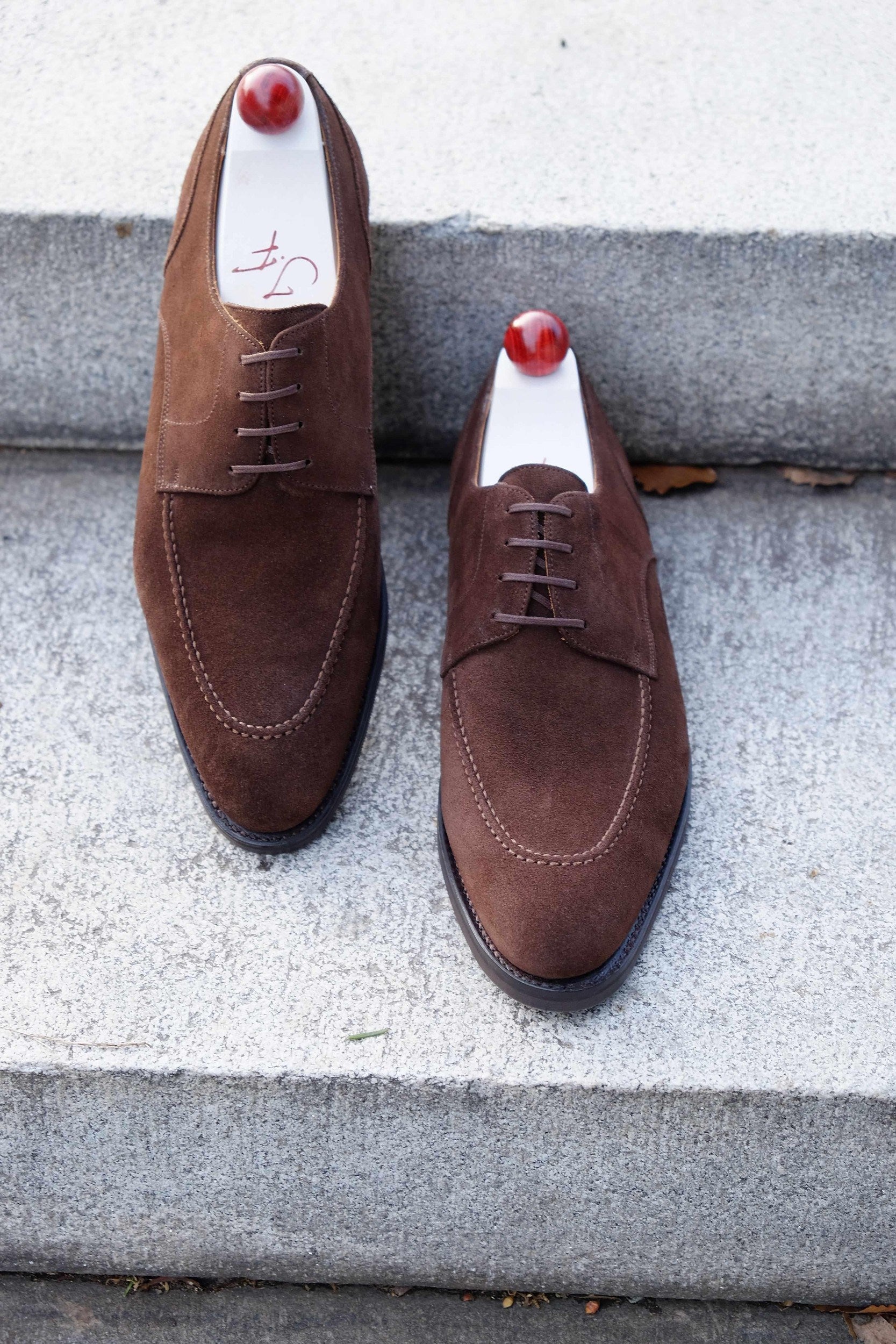 Cle Elum - Mocha Suede-Derbies-J.FitzPatrick Footwear