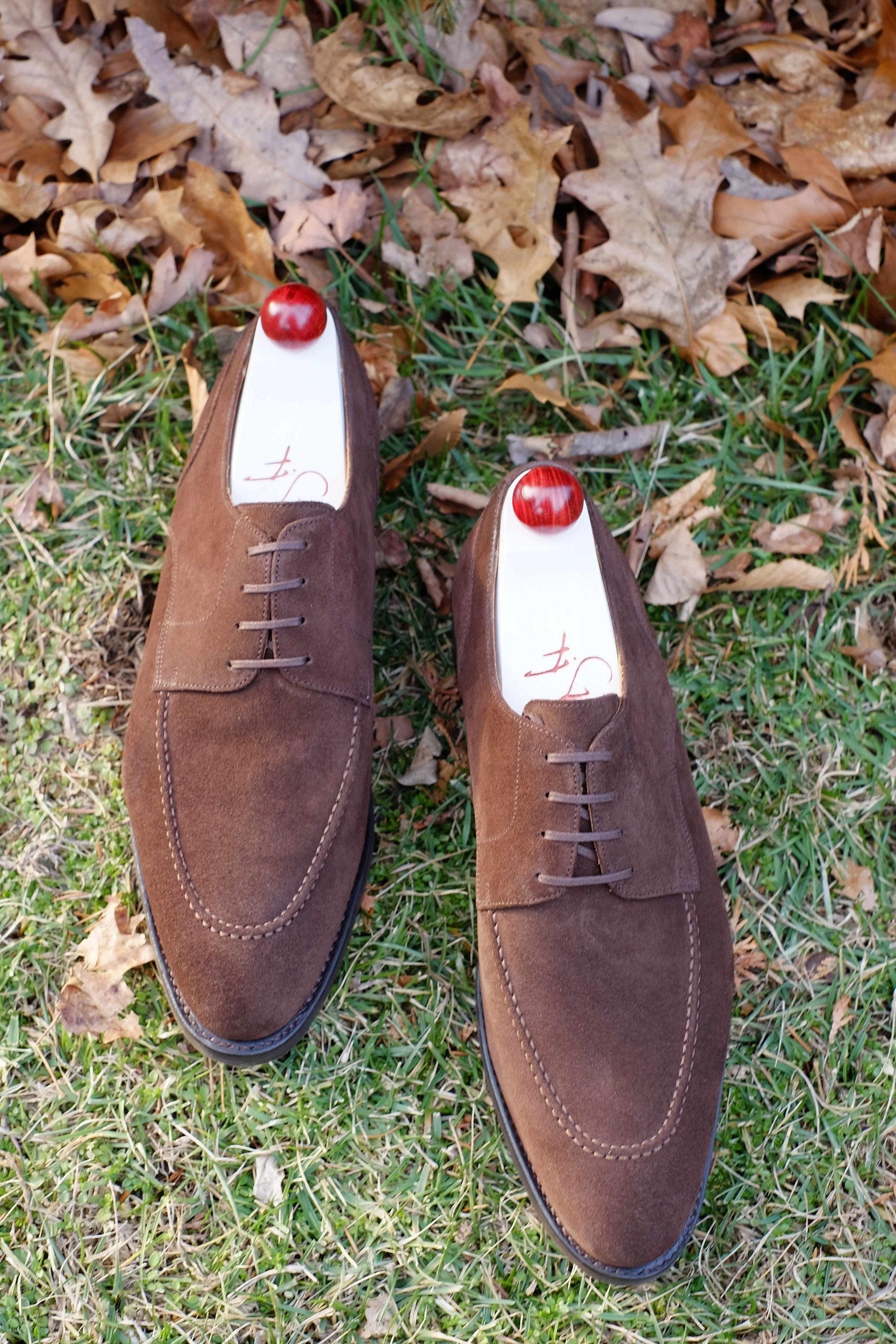 Cle Elum - Mocha Suede-Derbies-J.FitzPatrick Footwear