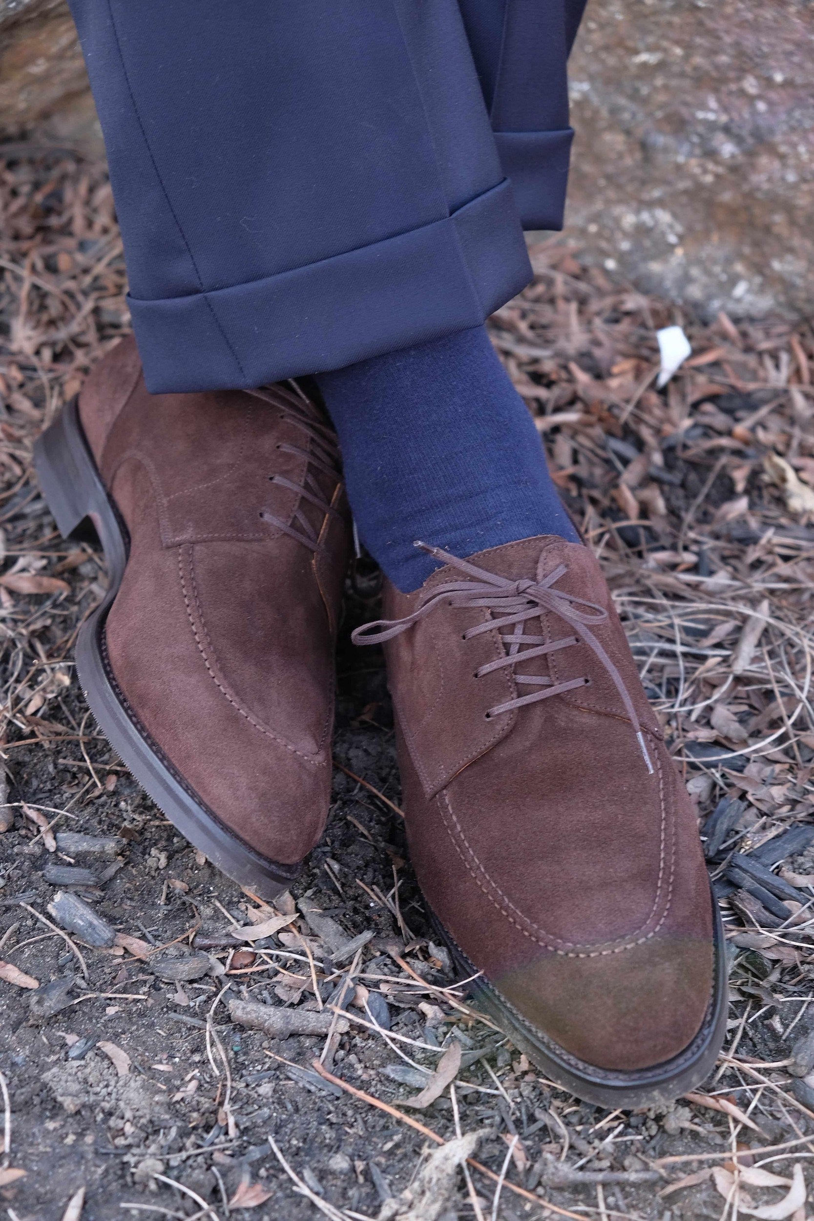 Cle Elum - Mocha Suede-Derbies-J.FitzPatrick Footwear
