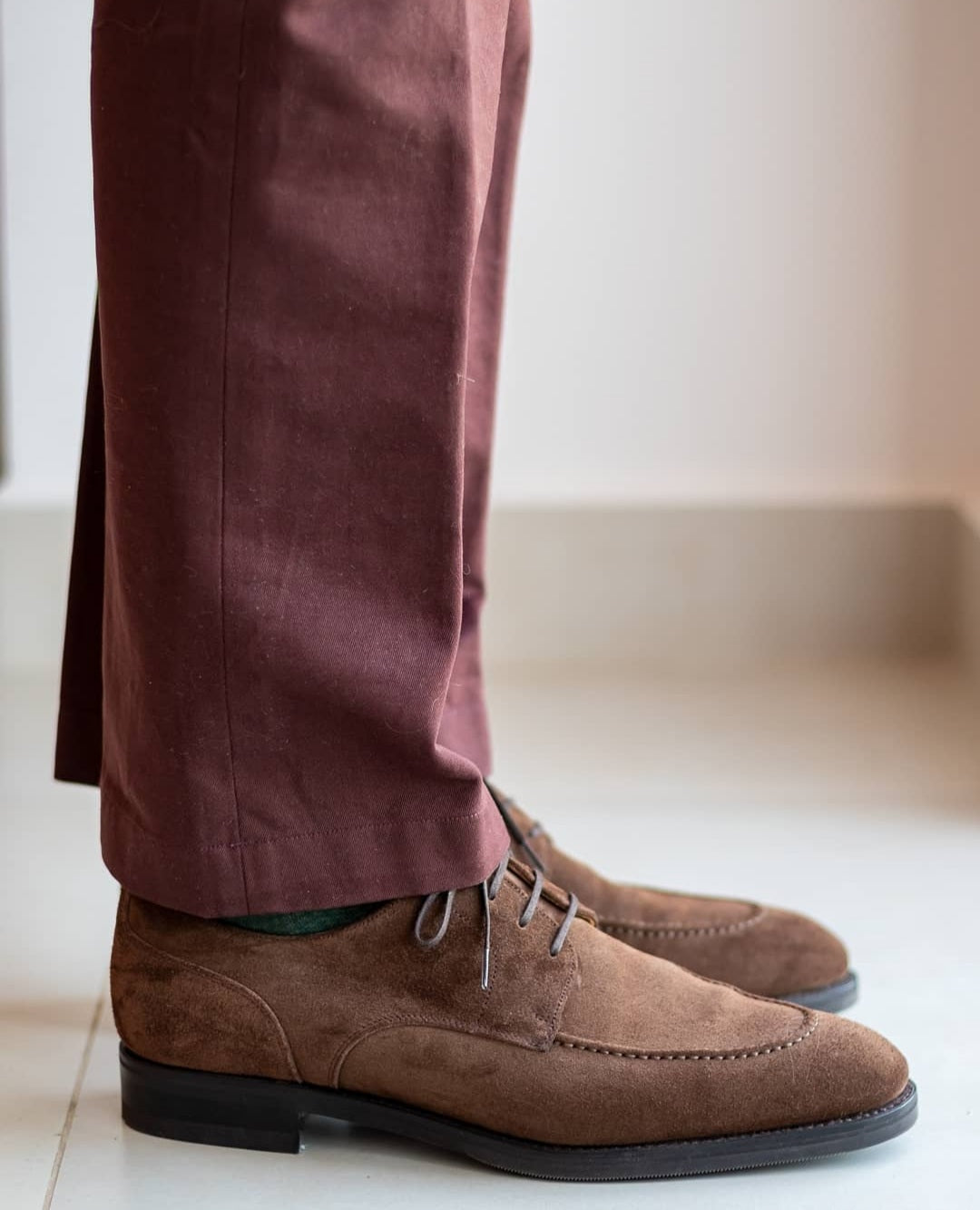 Cle Elum - Mocha Suede-Derbies-J.FitzPatrick Footwear