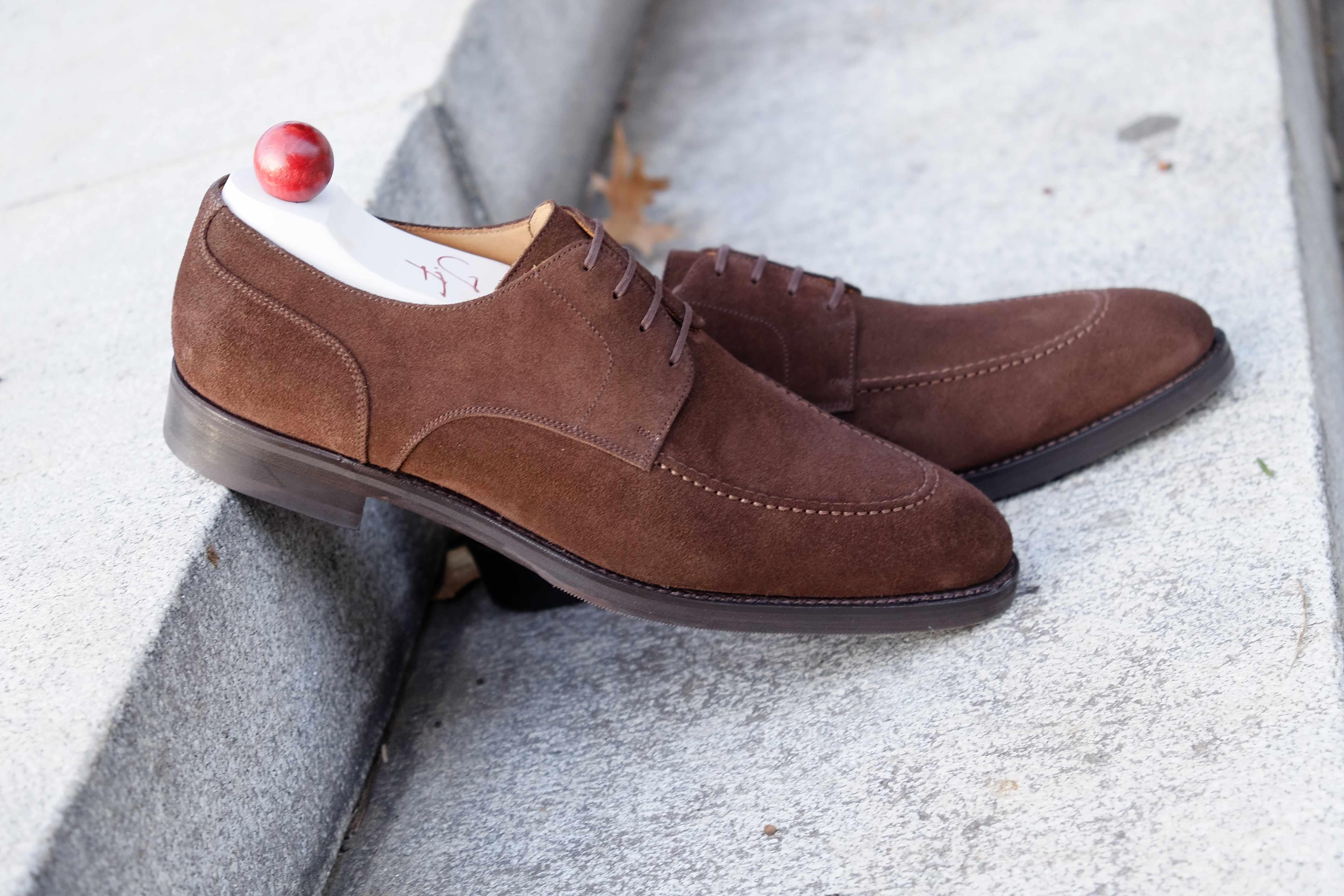 Cle Elum - Mocha Suede-Derbies-J.FitzPatrick Footwear