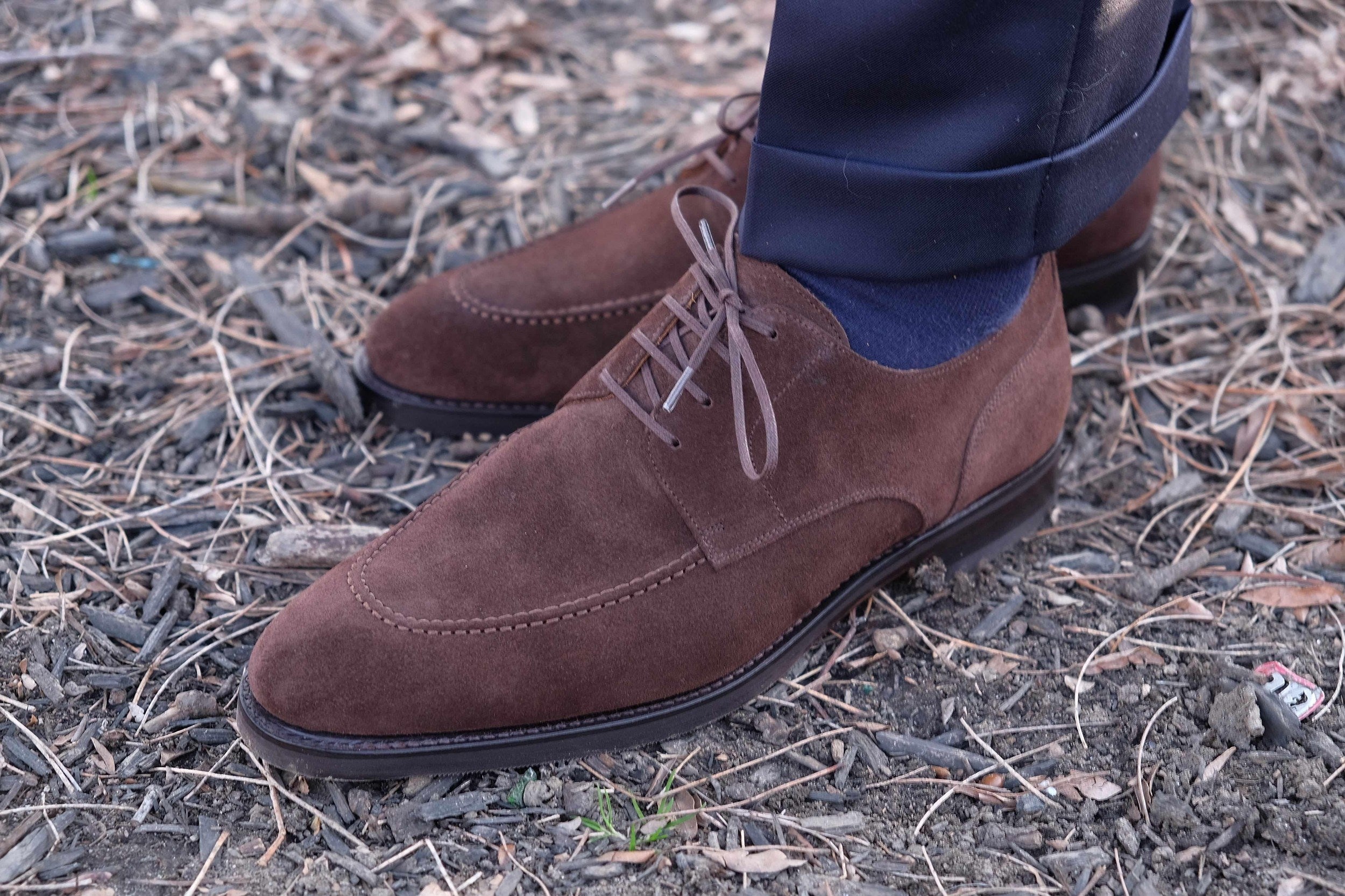 Cle Elum - Mocha Suede-Derbies-J.FitzPatrick Footwear