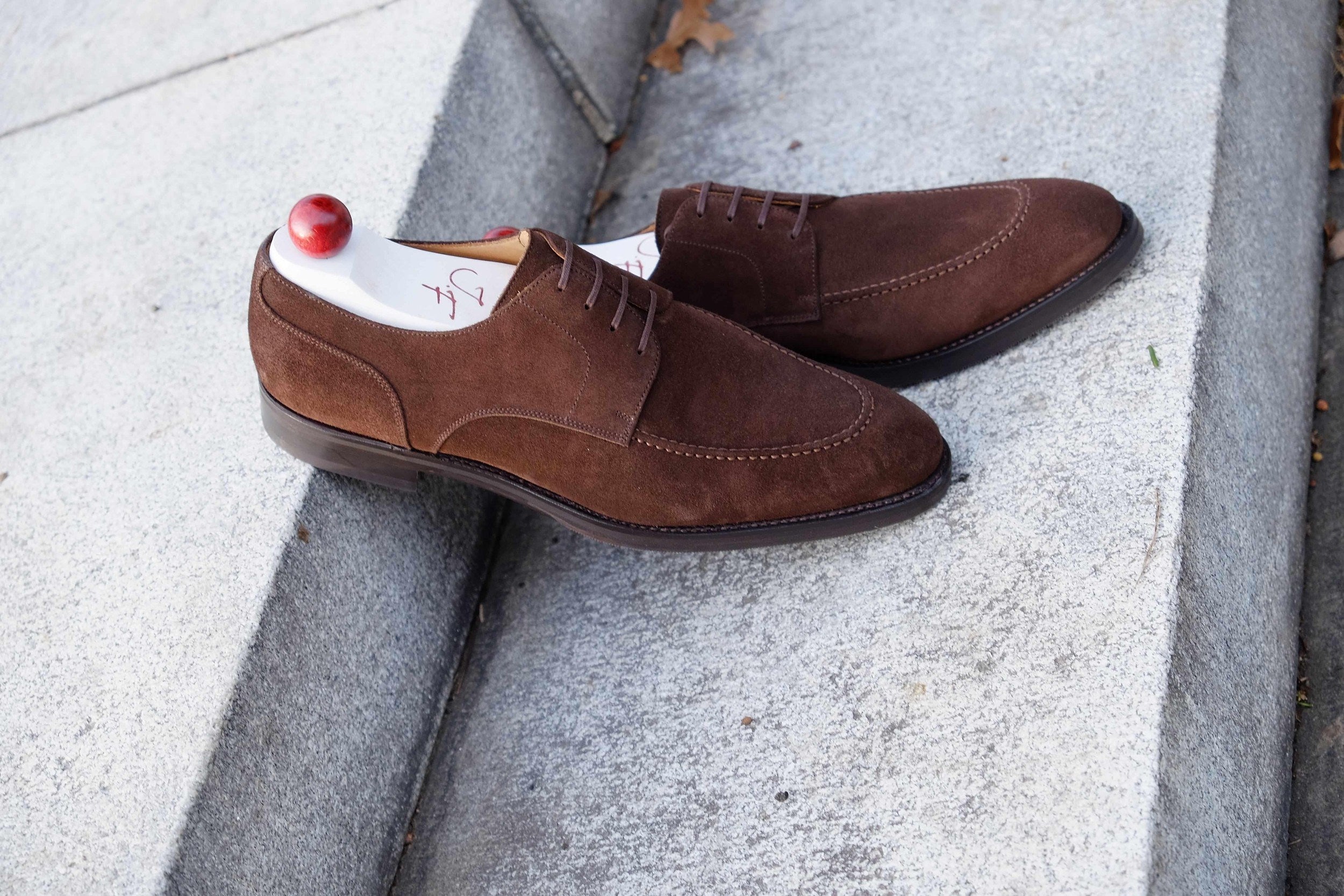 Cle Elum - Mocha Suede-Derbies-J.FitzPatrick Footwear