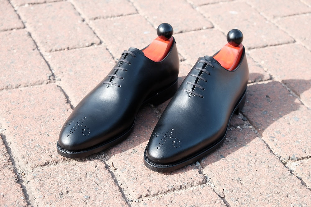 Crescent - Black Calf-Wholecut Oxfords-J.FitzPatrick Footwear