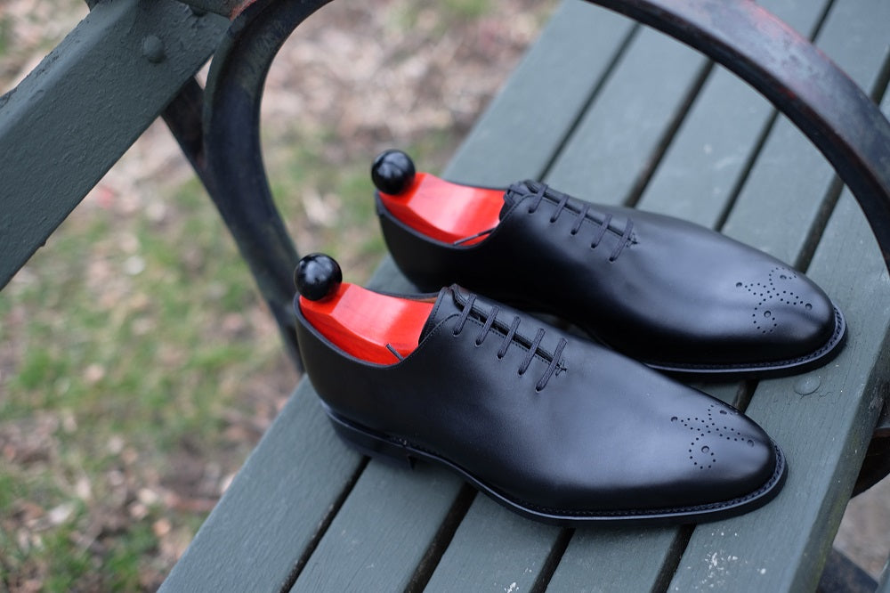 Crescent - Black Calf-Wholecut Oxfords-J.FitzPatrick Footwear