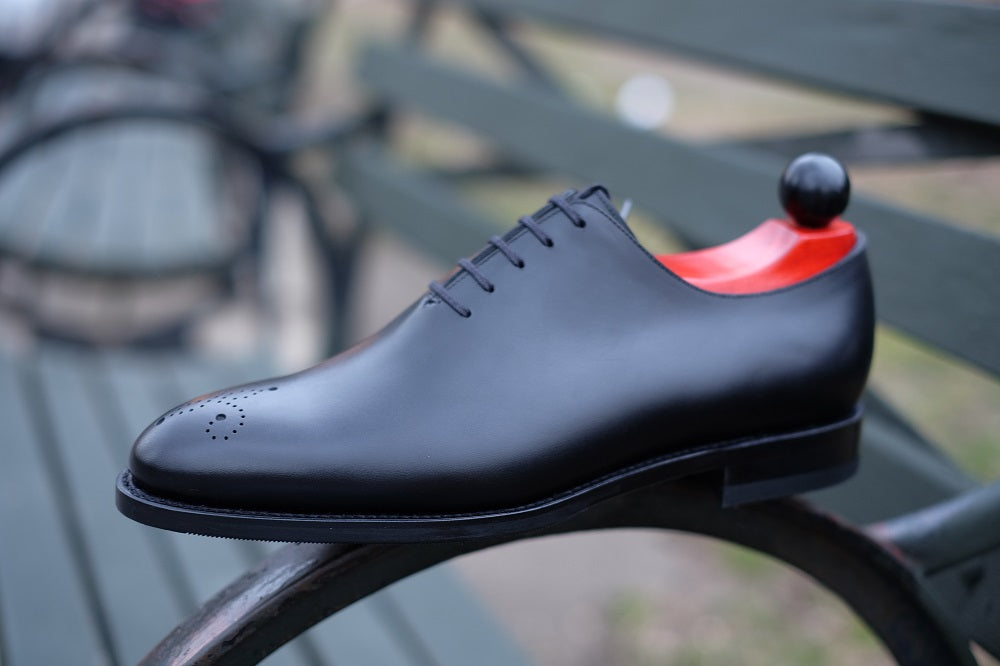 Crescent - Black Calf-Wholecut Oxfords-J.FitzPatrick Footwear