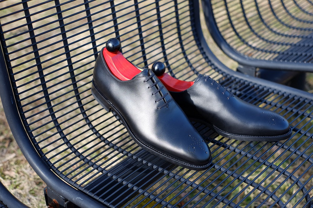 Crescent - Black Calf-Wholecut Oxfords-J.FitzPatrick Footwear