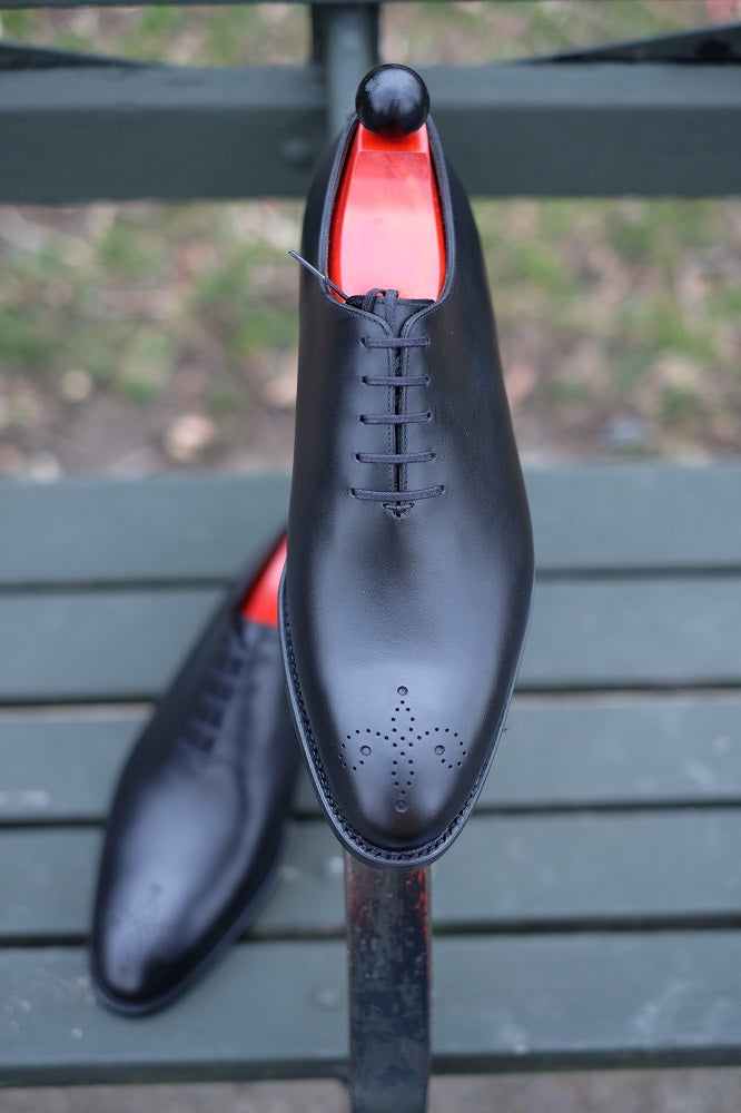Crescent - Black Calf-Wholecut Oxfords-J.FitzPatrick Footwear