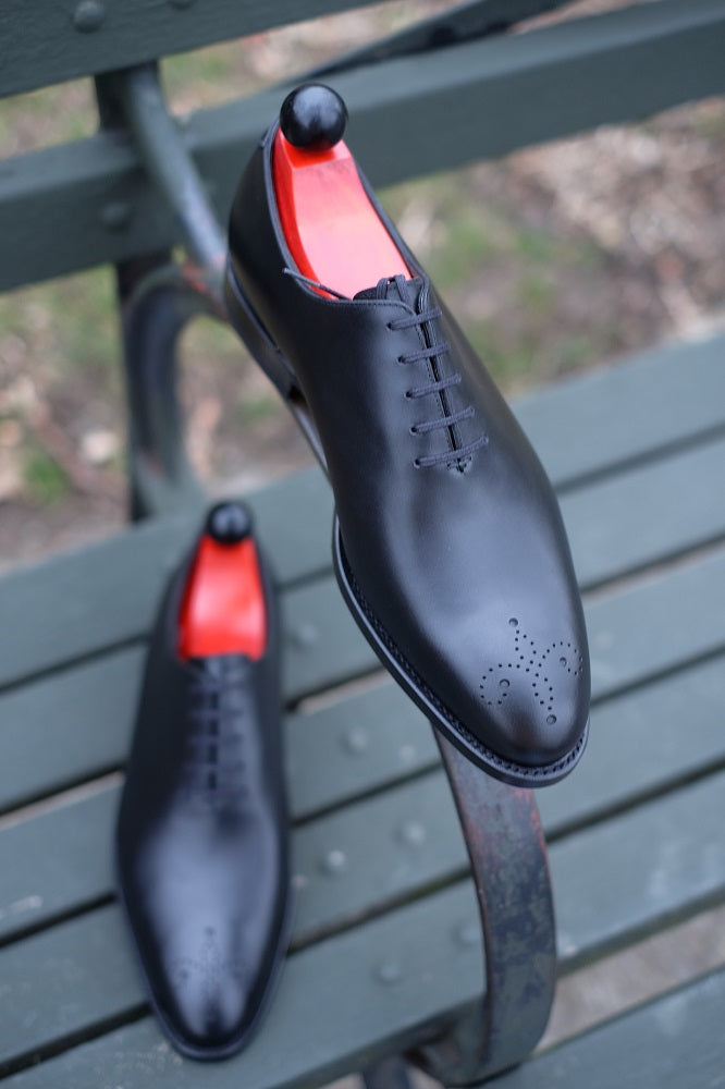 Crescent - Black Calf-Wholecut Oxfords-J.FitzPatrick Footwear