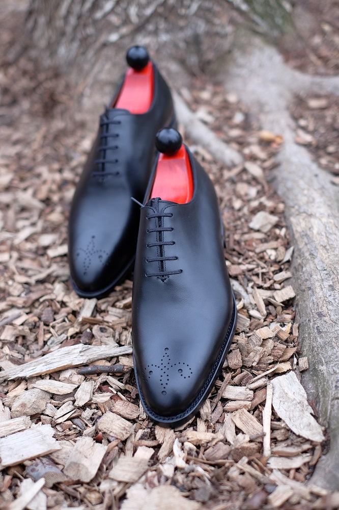 Crescent - Black Calf-Wholecut Oxfords-J.FitzPatrick Footwear