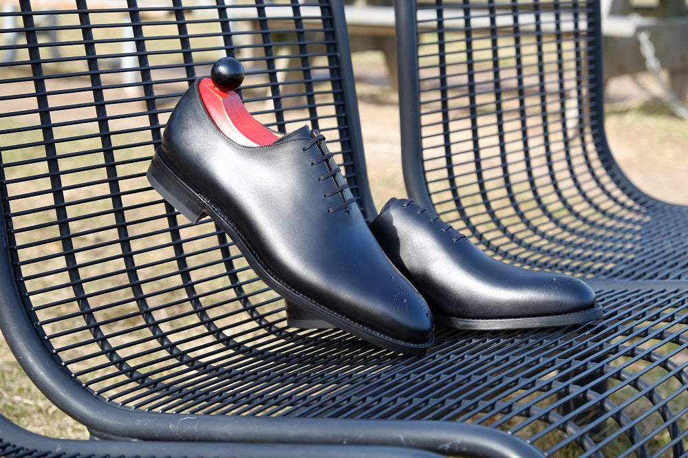Crescent - Black Calf-Wholecut Oxfords-J.FitzPatrick Footwear