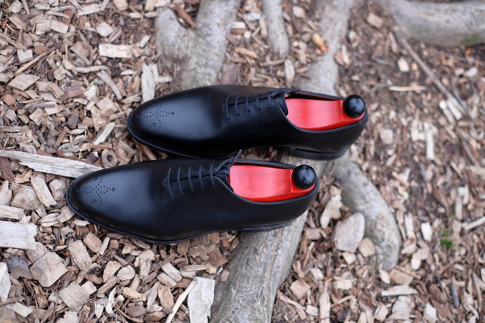 Crescent - Black Calf-Wholecut Oxfords-J.FitzPatrick Footwear