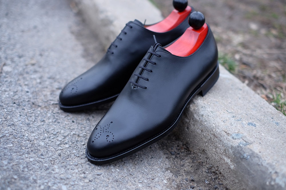 Crescent - Black Calf-Wholecut Oxfords-J.FitzPatrick Footwear