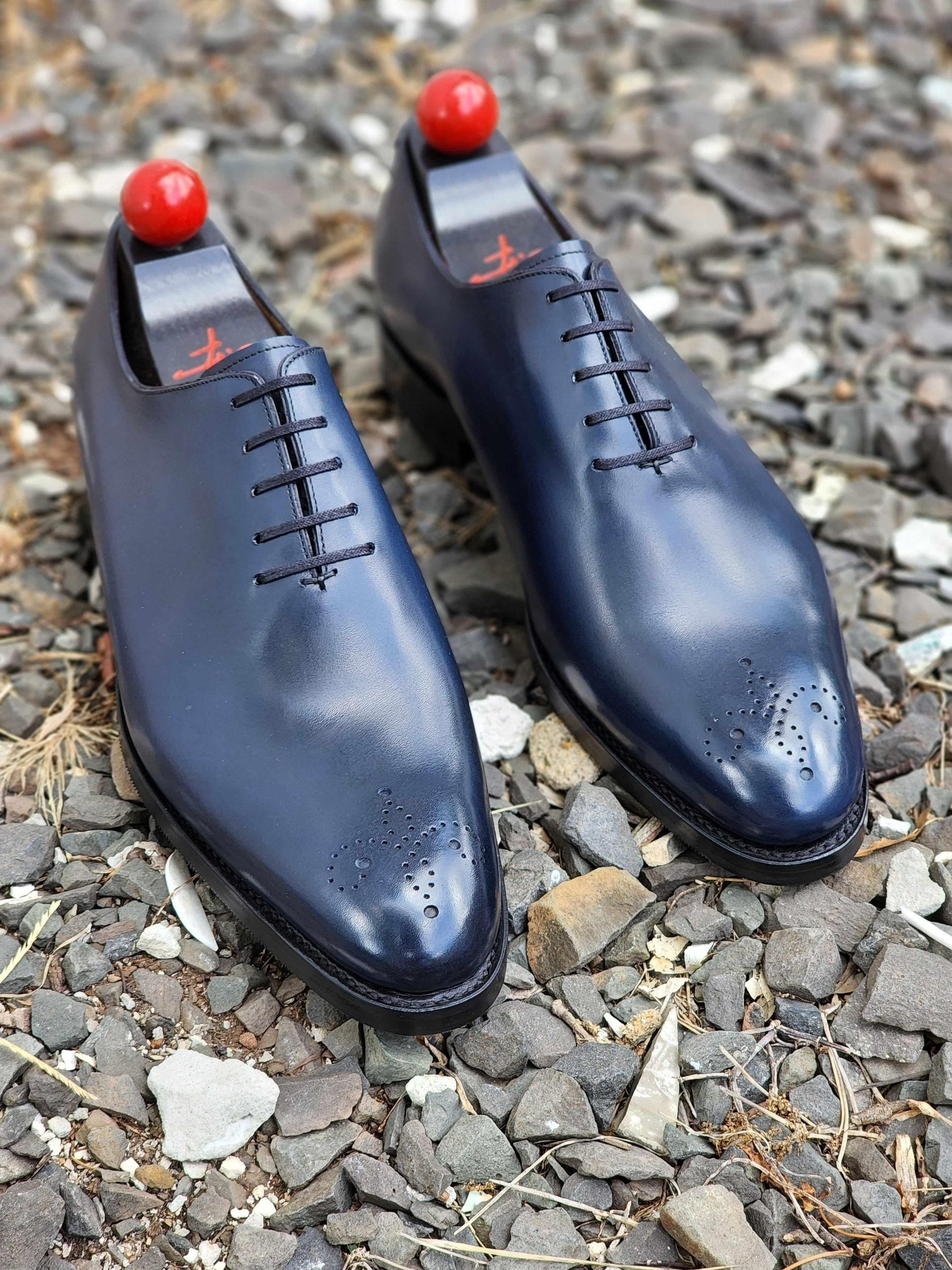 Crescent - Deep Ocean Calf-Wholecut Oxfords-J.FitzPatrick Footwear