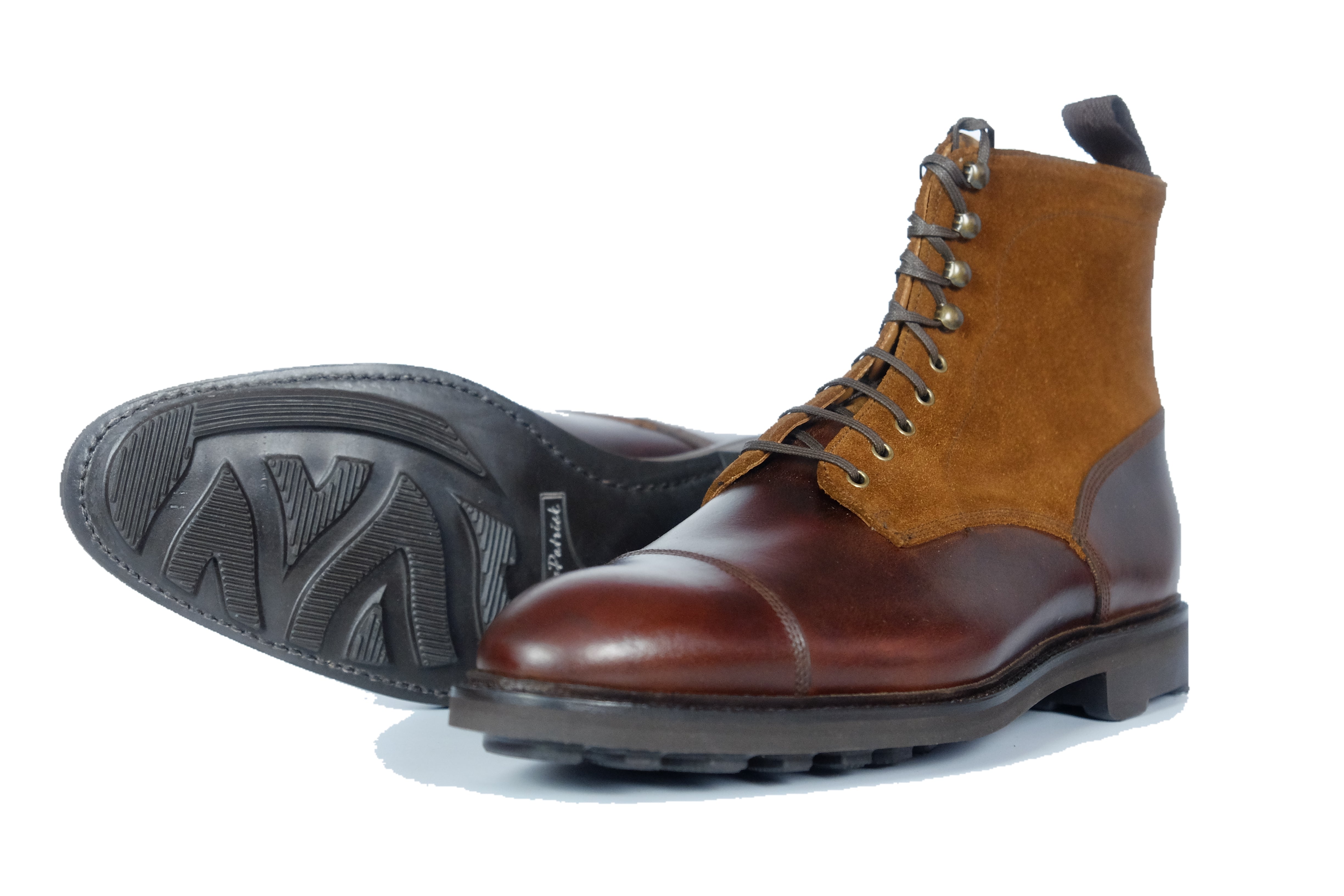 Delridge - MTO - Rugged Brown / Snuff Suede - NGT Last - Double Rugged Rubber Sole w/ Stormwelt-Made To Order Boot Derby Cap Toe-J.FitzPatrick Footwear