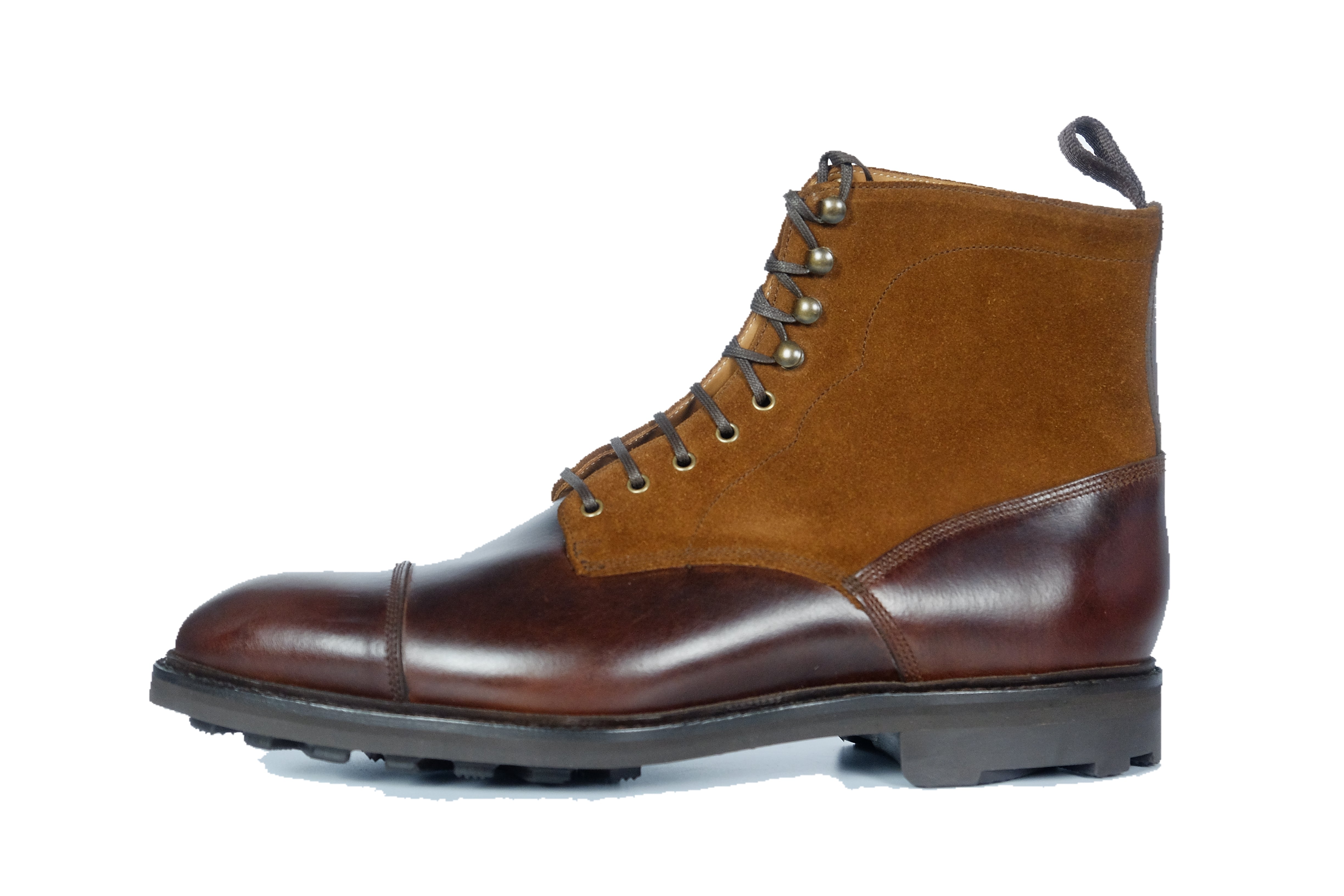 Delridge - MTO - Rugged Brown / Snuff Suede - NGT Last - Double Rugged Rubber Sole w/ Stormwelt-Made To Order Boot Derby Cap Toe-J.FitzPatrick Footwear