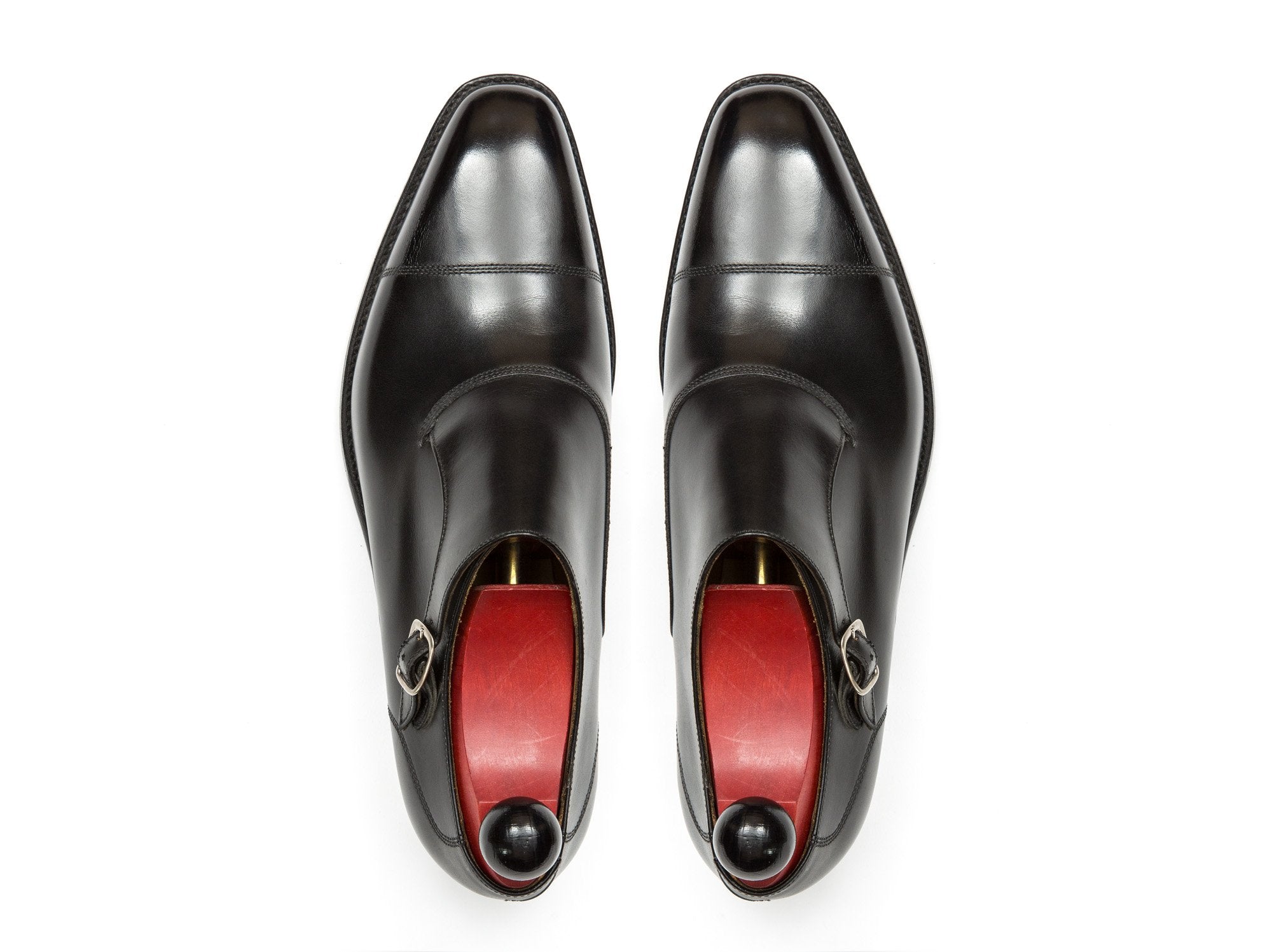 Fauntleroy - MTO - Black Calf-Made To Order Single Monkstrap Captoe Cap Toe-J.FitzPatrick Footwear