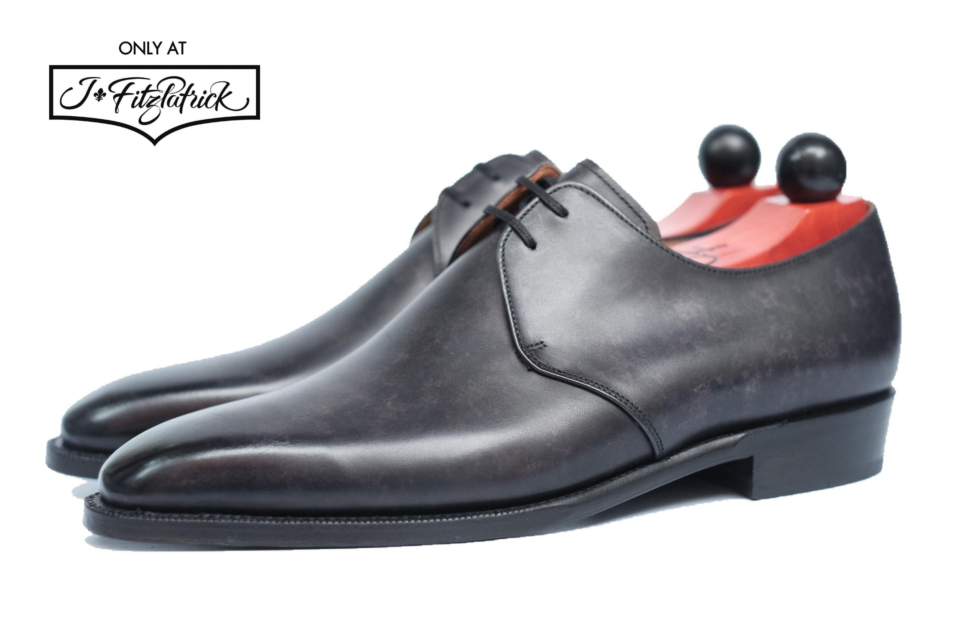 Fremont - Black Marble Patina-Two Eyelet Derbies-J.FitzPatrick Footwear