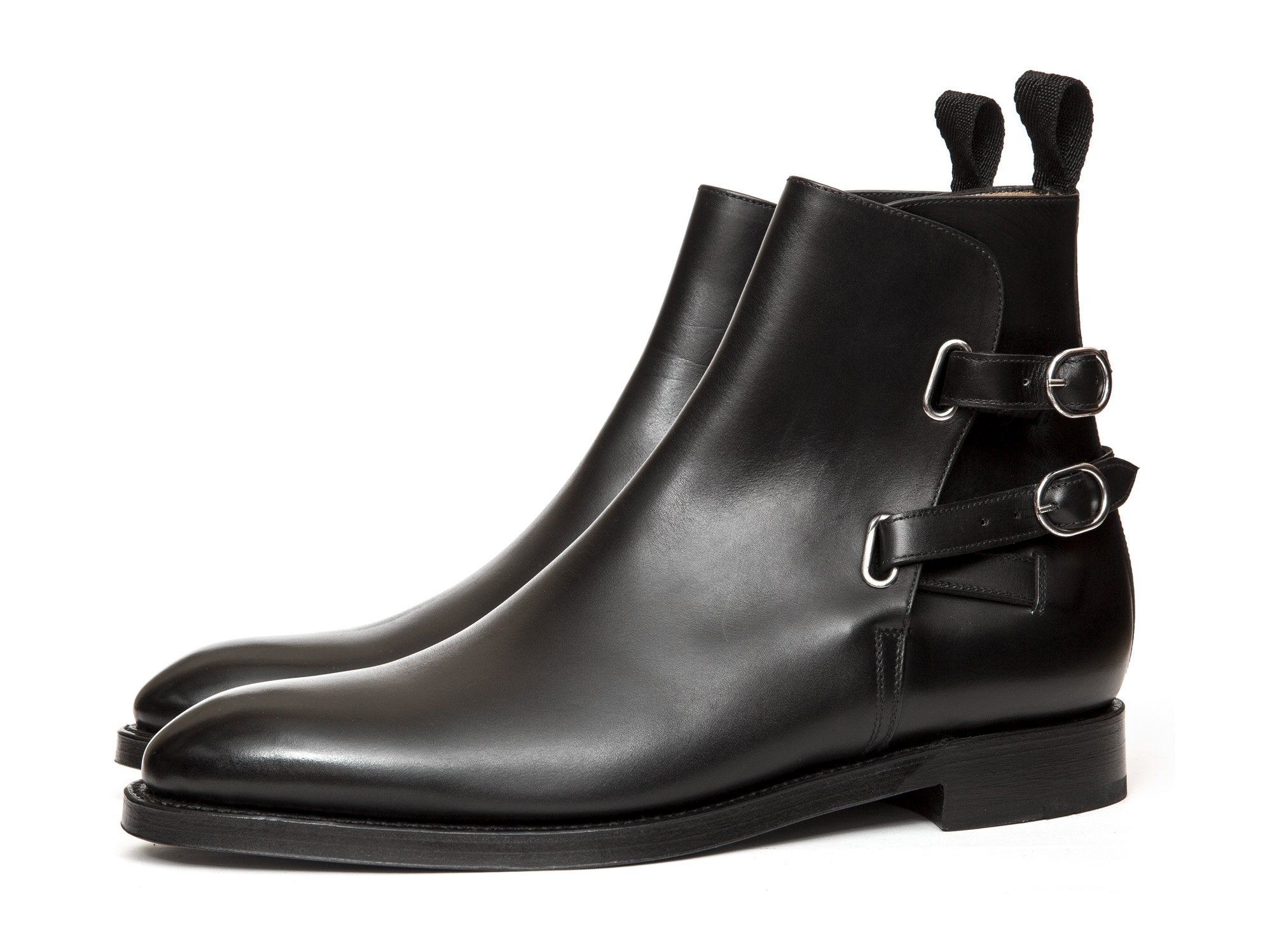 Genesee - MTO - Black Calf - NGT Last - Double Leather Sole-Made To Order Jodhpur Boots-J.FitzPatrick Footwear