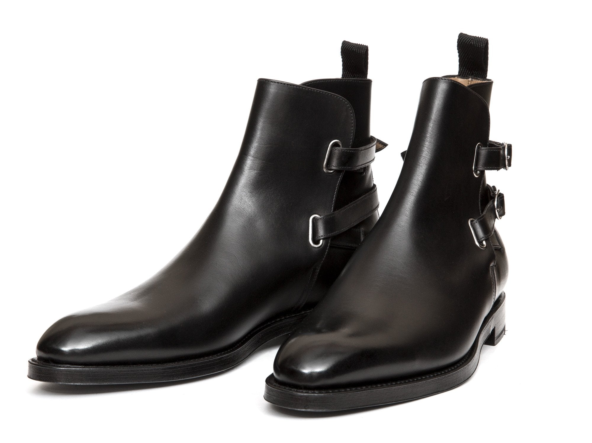 Genesee - MTO - Black Calf - NGT Last - Double Leather Sole-Made To Order Jodhpur Boots-J.FitzPatrick Footwear