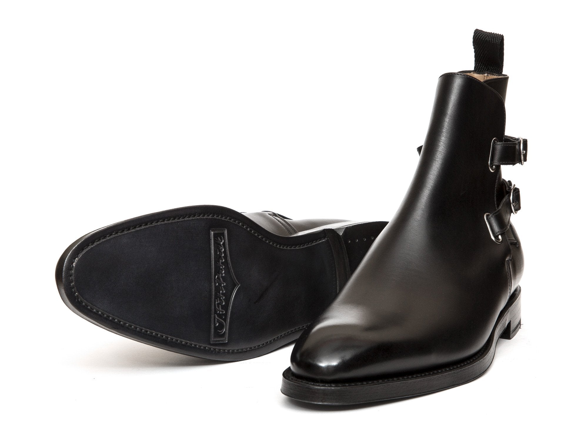 Genesee - MTO - Black Calf - NGT Last - Double Leather Sole-Made To Order Jodhpur Boots-J.FitzPatrick Footwear