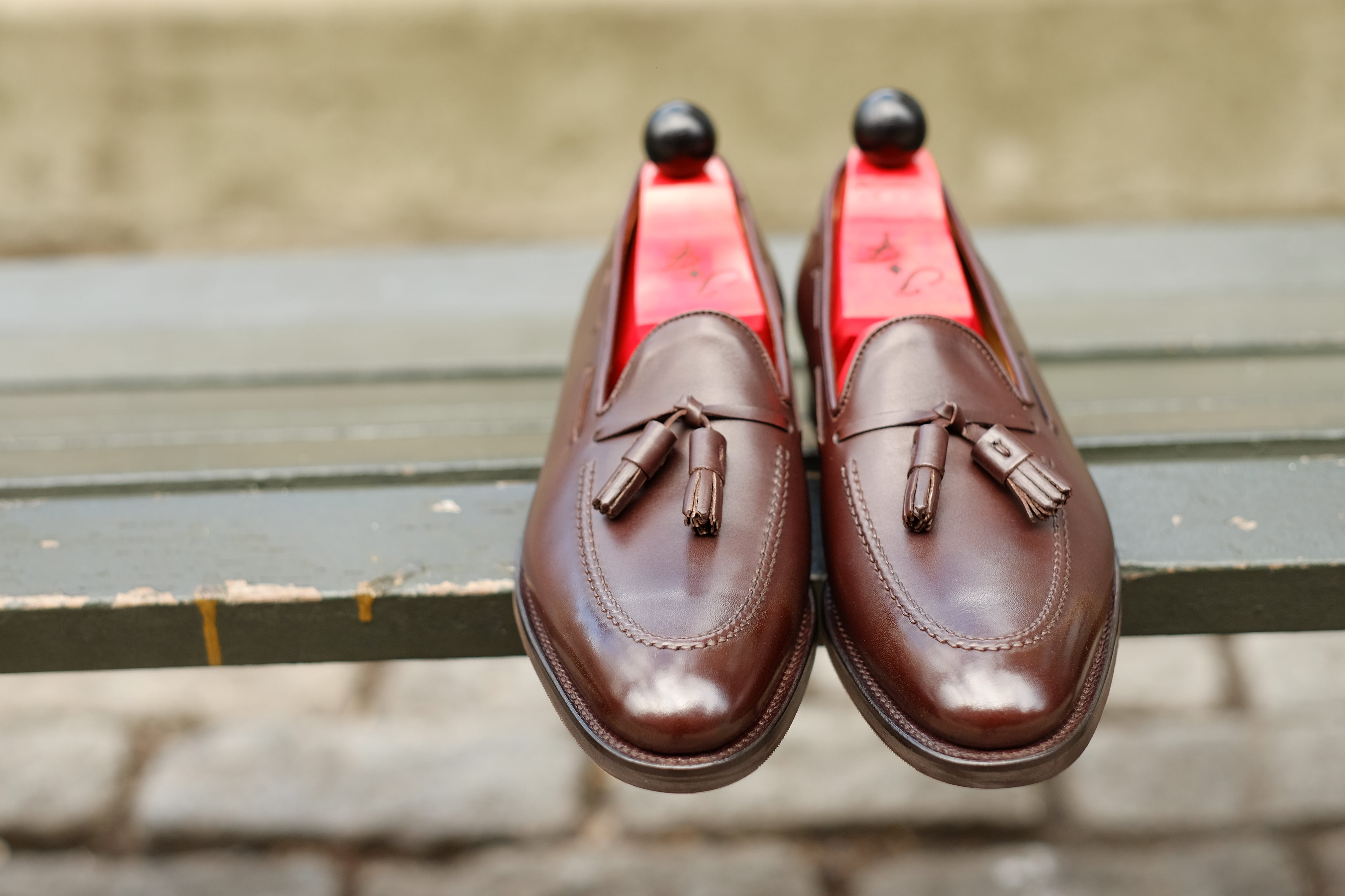 Haller - Dark Oak Calf-Tassel Loafers-J.FitzPatrick Footwear
