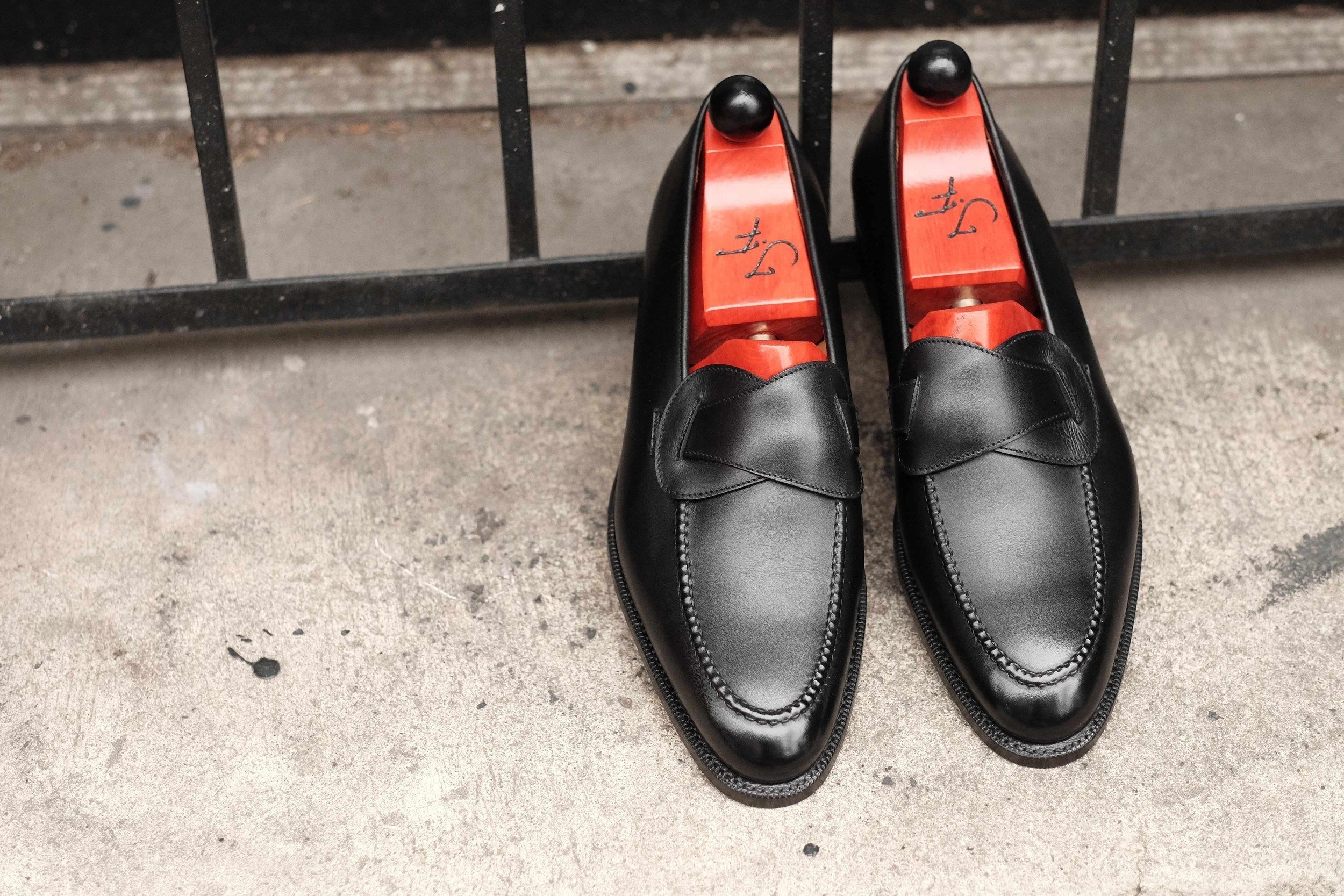 Hawthorne - Black Calf-Butterfly Loafers-J.FitzPatrick Footwear