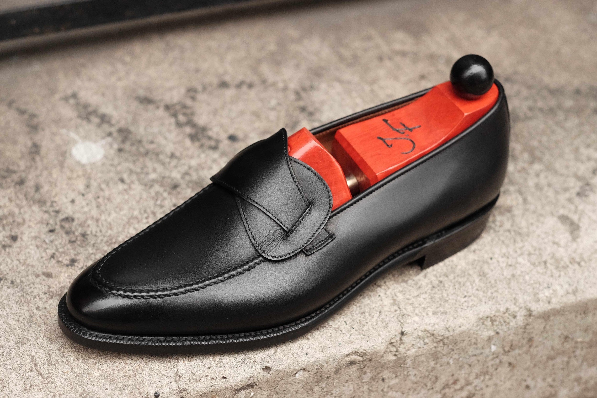 Hawthorne - Black Calf-Butterfly Loafers-J.FitzPatrick Footwear