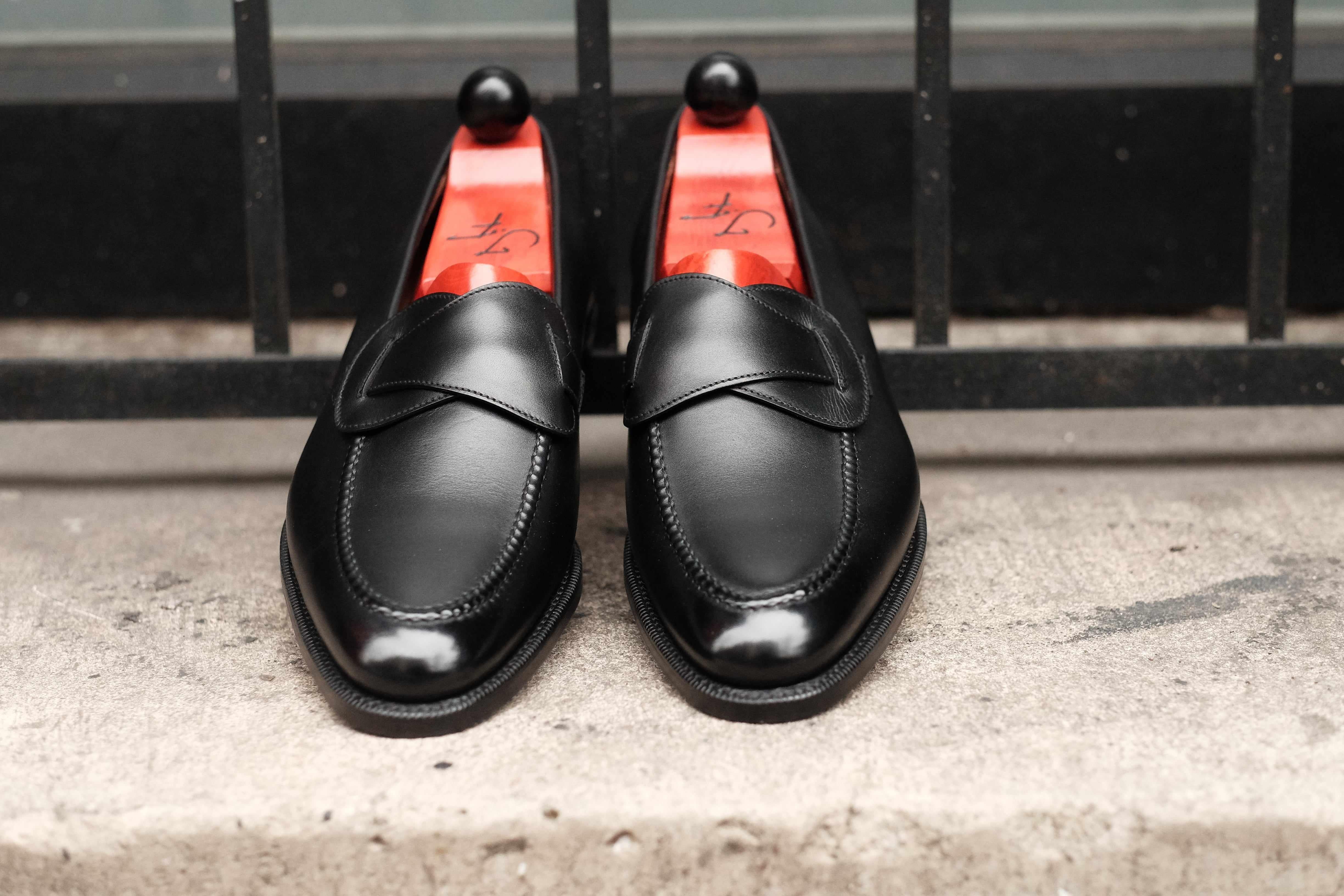 Hawthorne - Black Calf-Butterfly Loafers-J.FitzPatrick Footwear