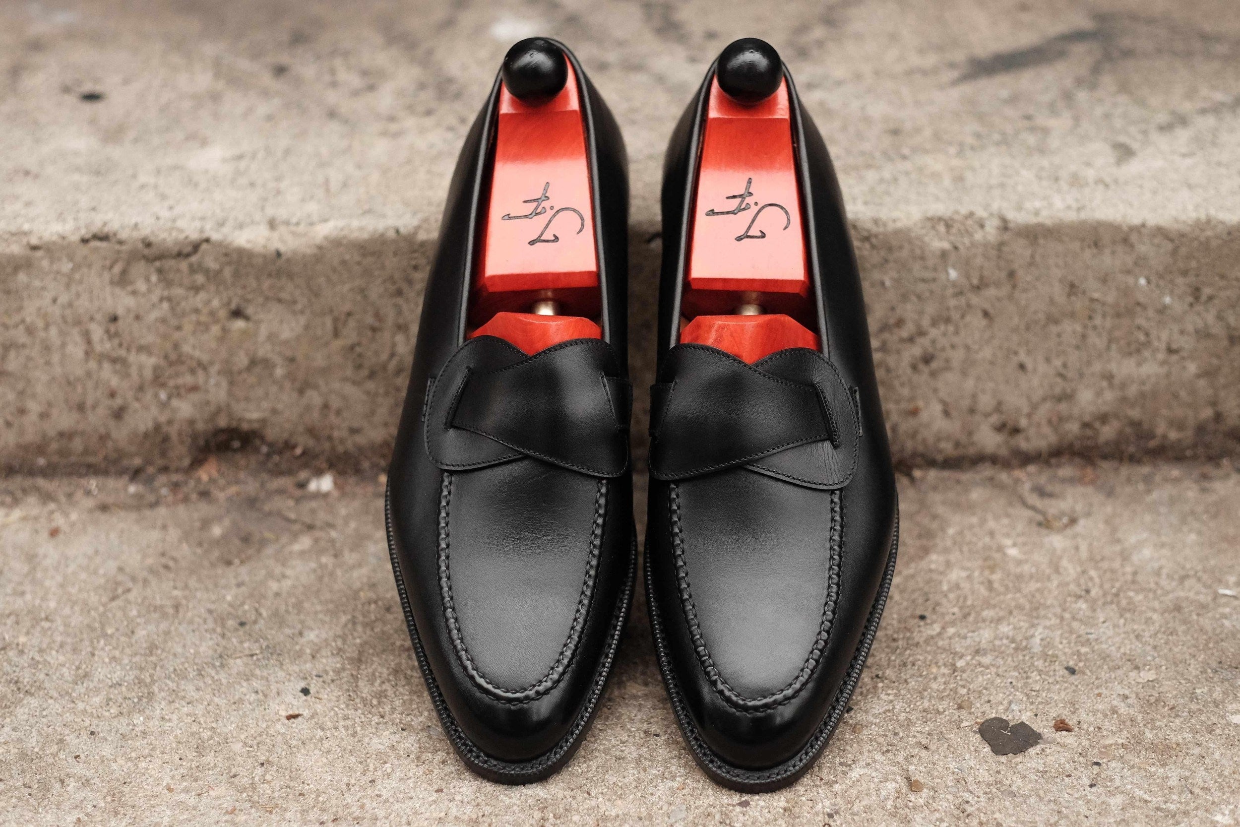 Hawthorne - Black Calf-Butterfly Loafers-J.FitzPatrick Footwear