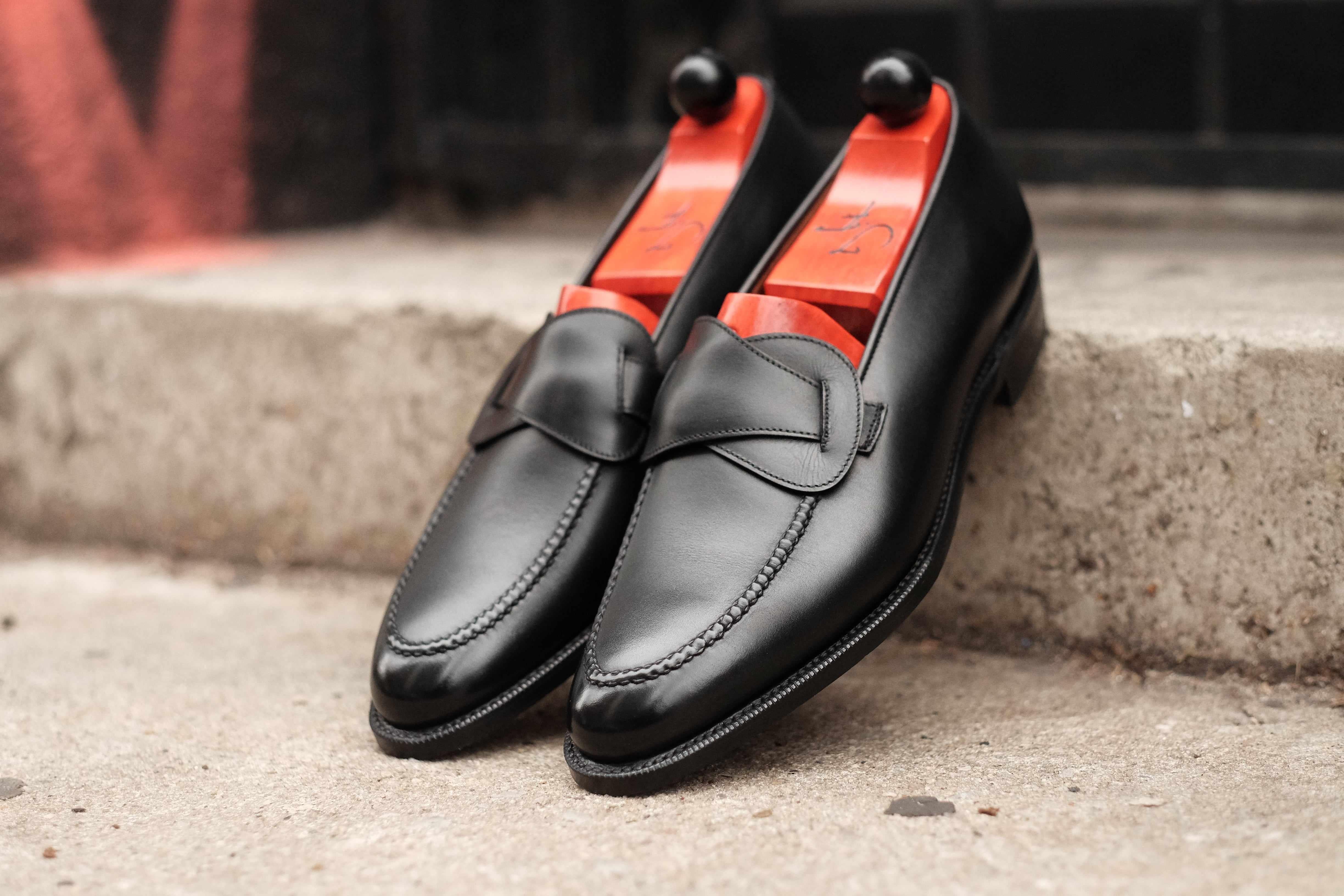 Hawthorne - Black Calf-Butterfly Loafers-J.FitzPatrick Footwear