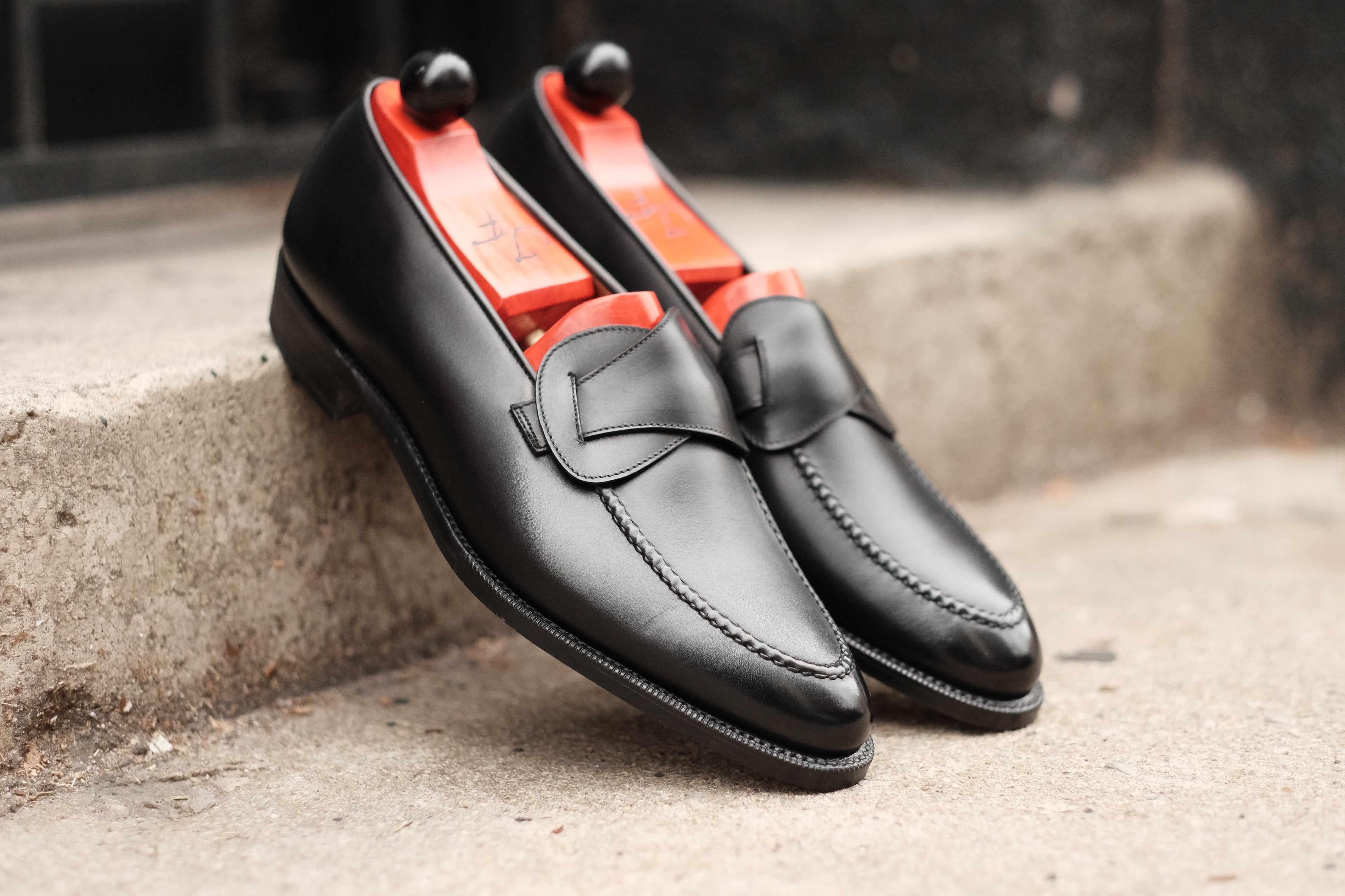 Hawthorne - Black Calf-Butterfly Loafers-J.FitzPatrick Footwear