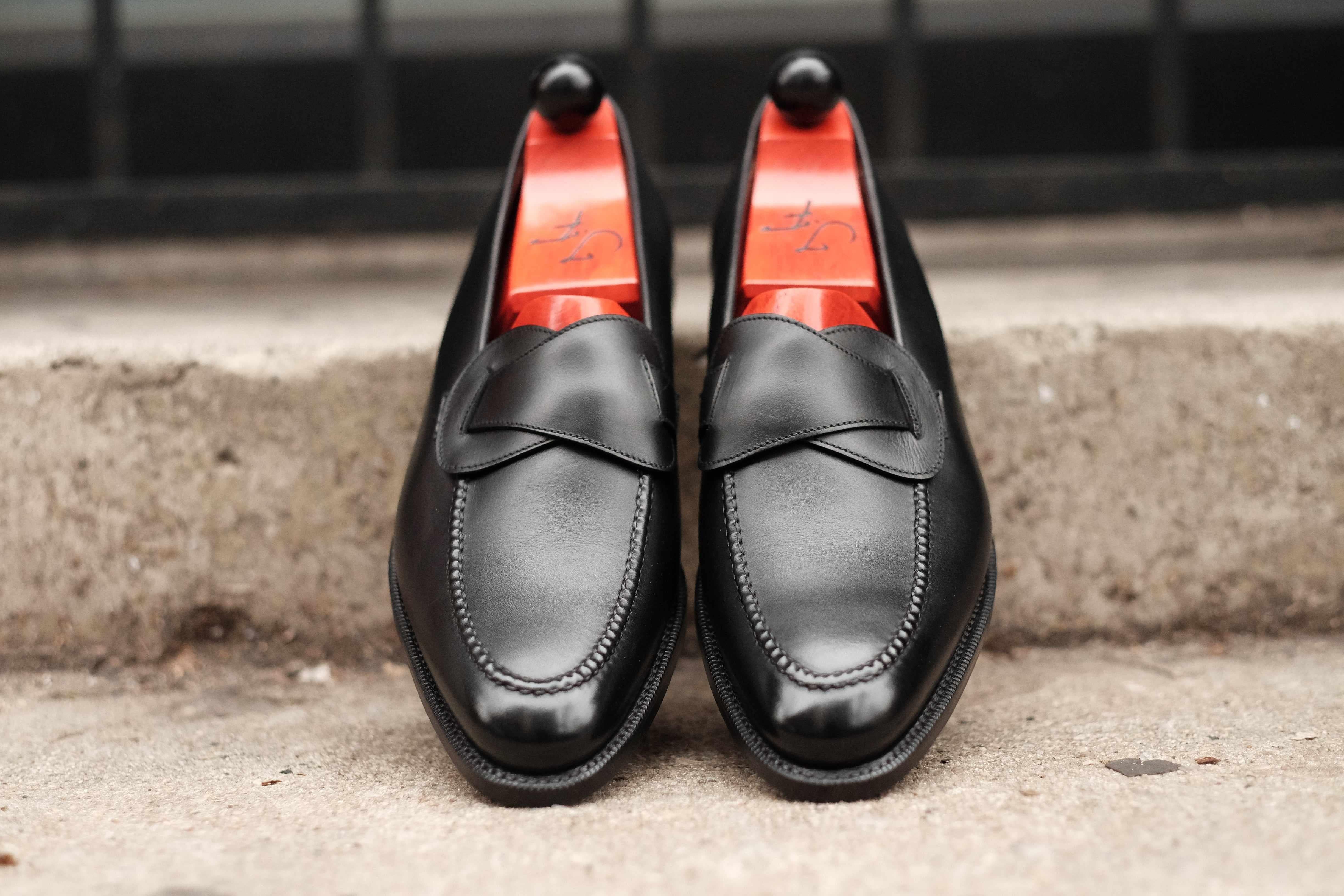 Hawthorne - Black Calf-Butterfly Loafers-J.FitzPatrick Footwear