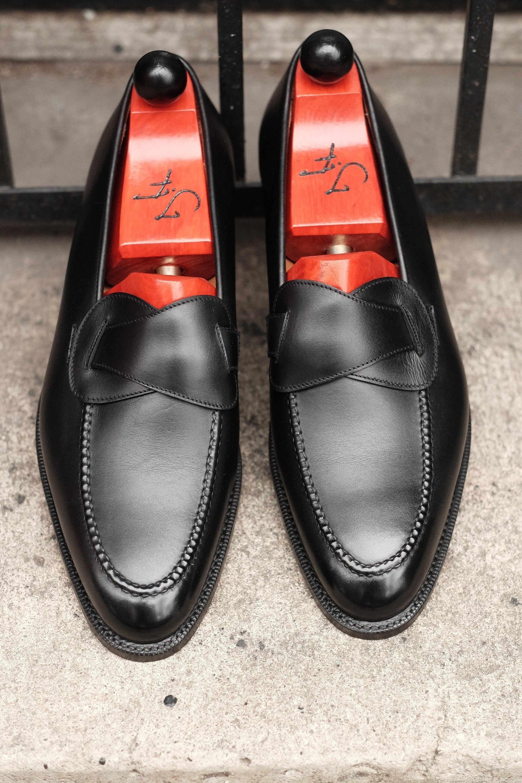 Hawthorne - Black Calf-Butterfly Loafers-J.FitzPatrick Footwear