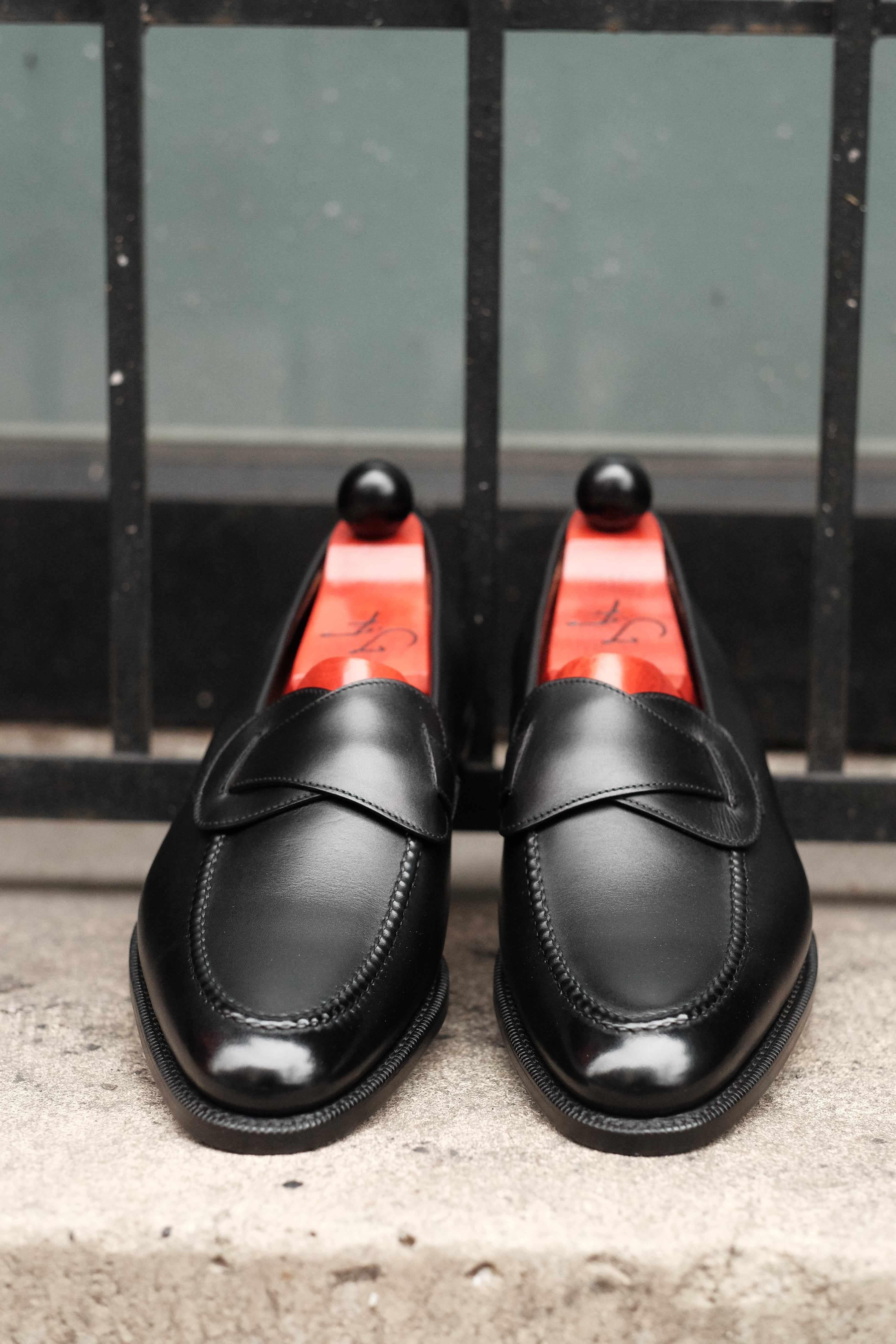 Hawthorne - Black Calf-Butterfly Loafers-J.FitzPatrick Footwear