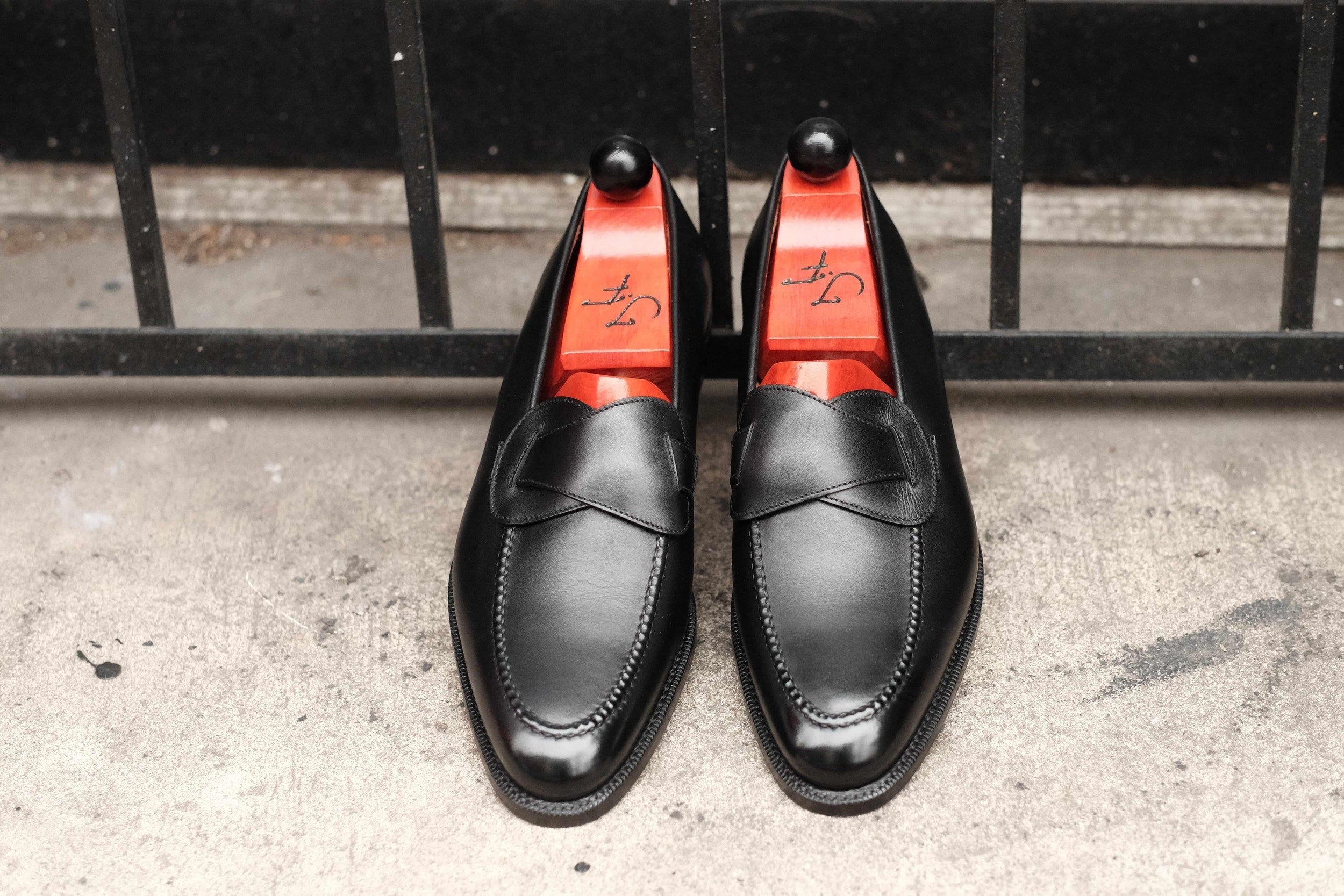 Hawthorne - Black Calf-Butterfly Loafers-J.FitzPatrick Footwear