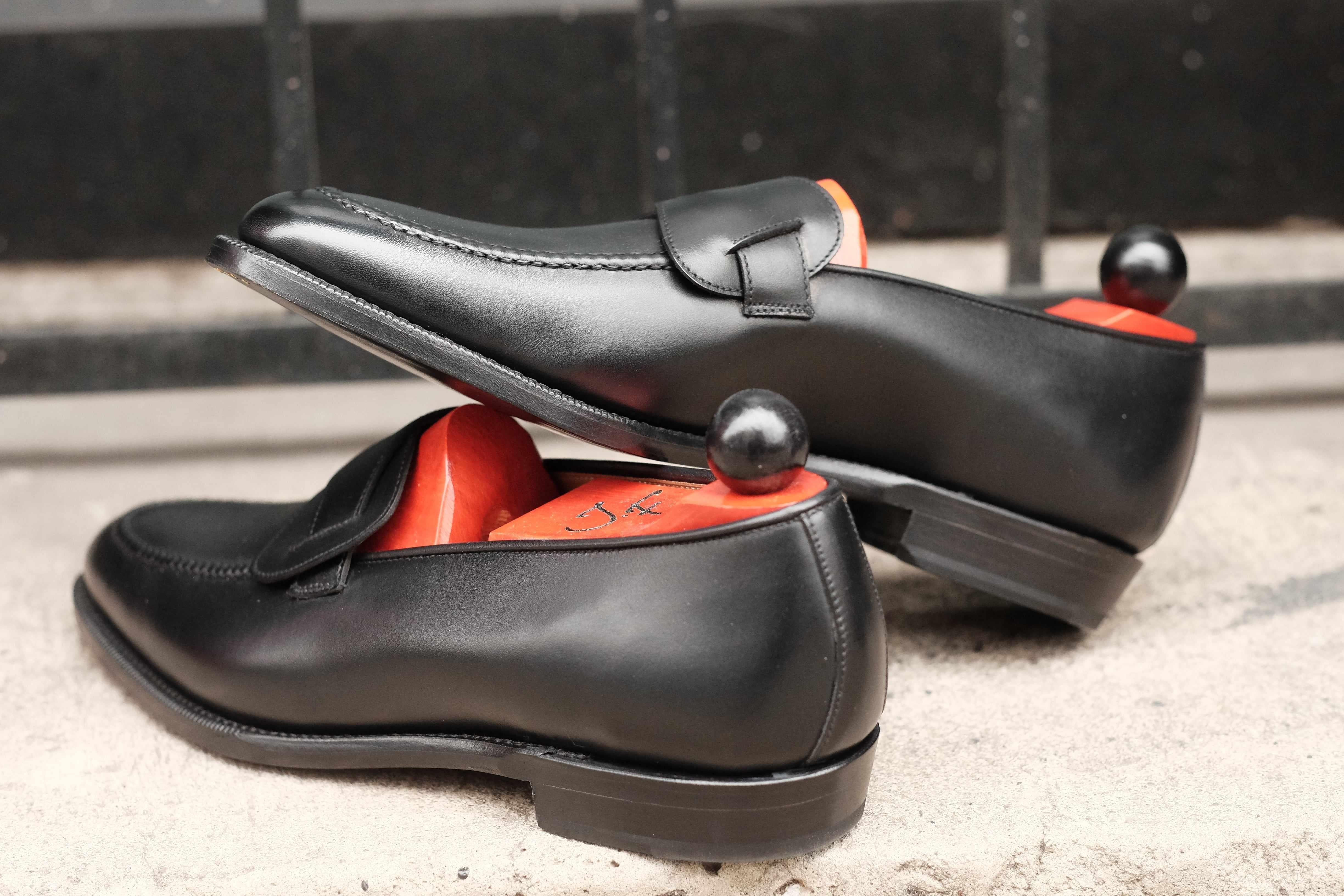 Hawthorne - Black Calf-Butterfly Loafers-J.FitzPatrick Footwear