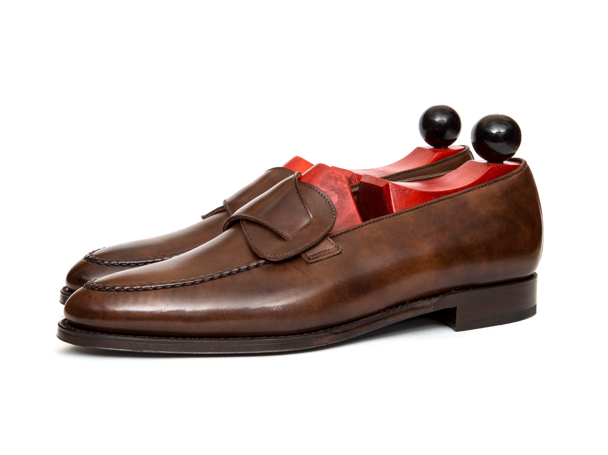 Hawthorne - MTO - Copper Museum Calf - TMG Last - Single Leather Sole-Made To Order Butterfly Loafer Hand Stitched-J.FitzPatrick Footwear
