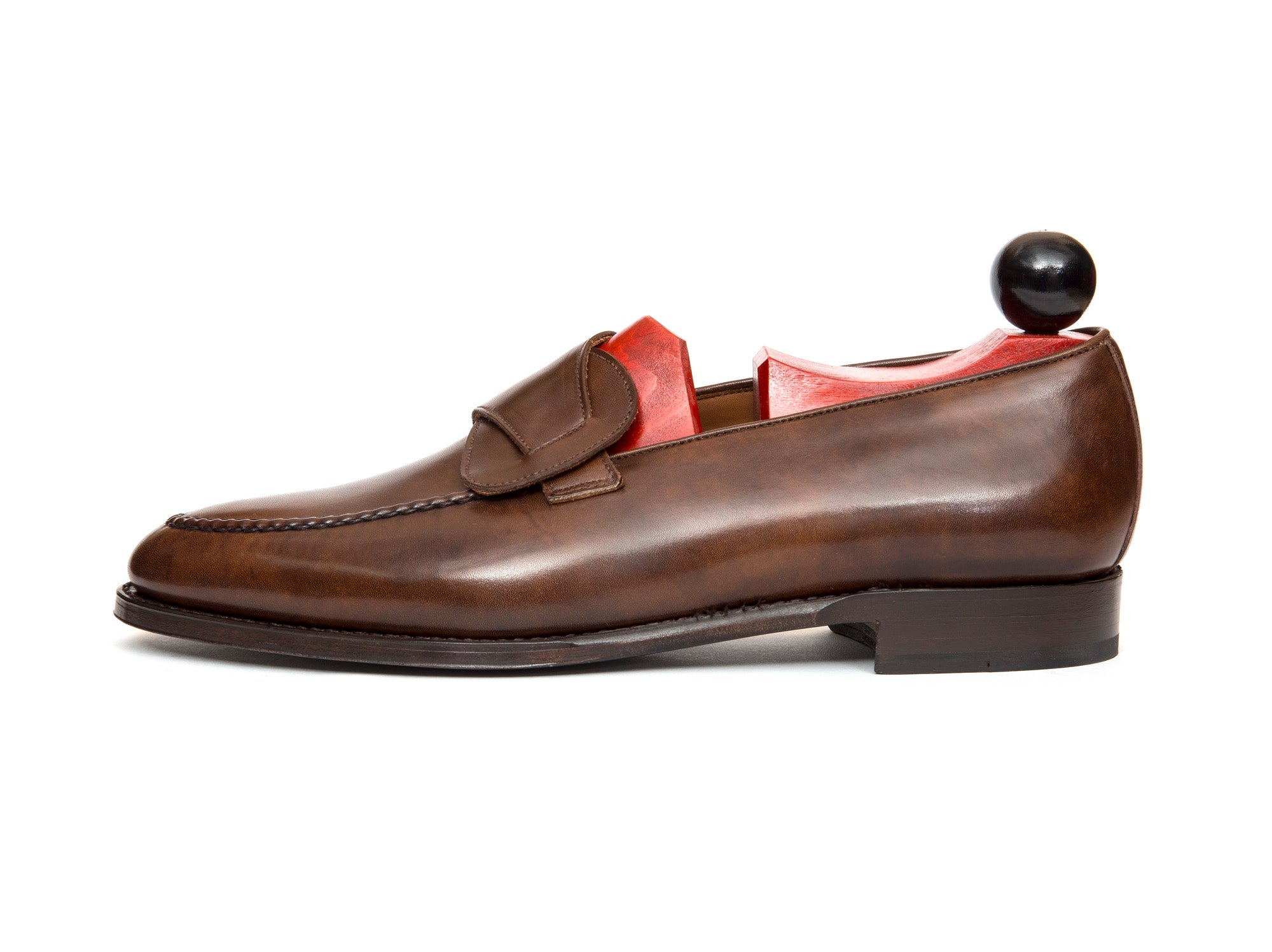 Hawthorne - MTO - Copper Museum Calf - TMG Last - Single Leather Sole-Made To Order Butterfly Loafer Hand Stitched-J.FitzPatrick Footwear