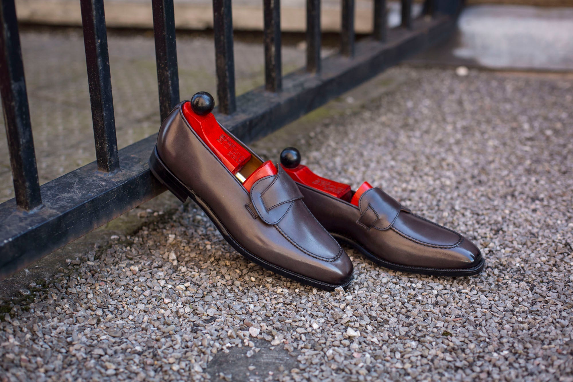 Hawthorne - MTO - Grey Calf - LPB Last - Single Leather Sole-Made To Order Butterfly Loafer Hand Stitched-J.FitzPatrick Footwear