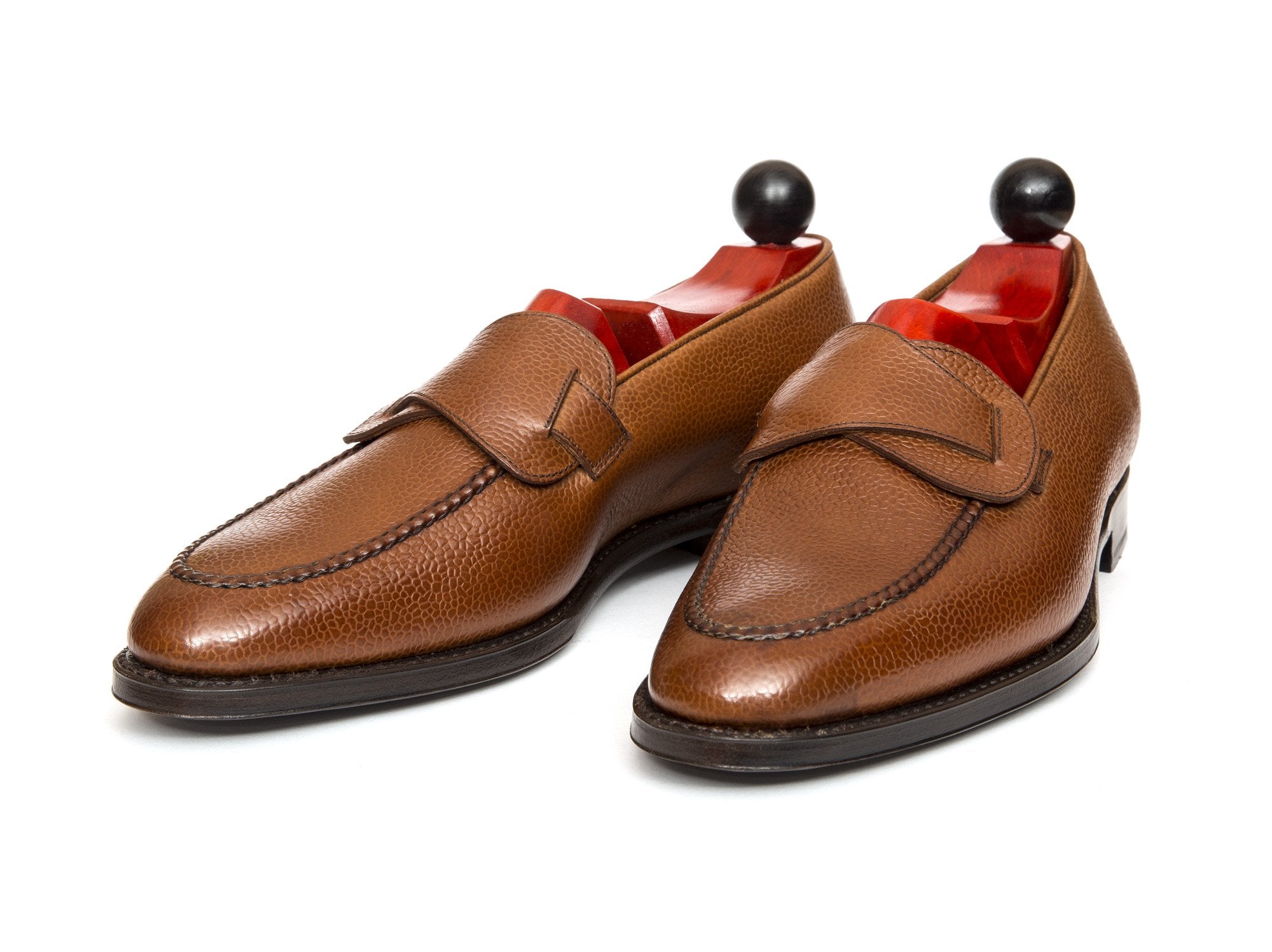 Hawthorne - MTO - Tan Soft Grain - TMG Last - Single Leather Sole-Made To Order Butterfly Loafer Hand Stitched-J.FitzPatrick Footwear