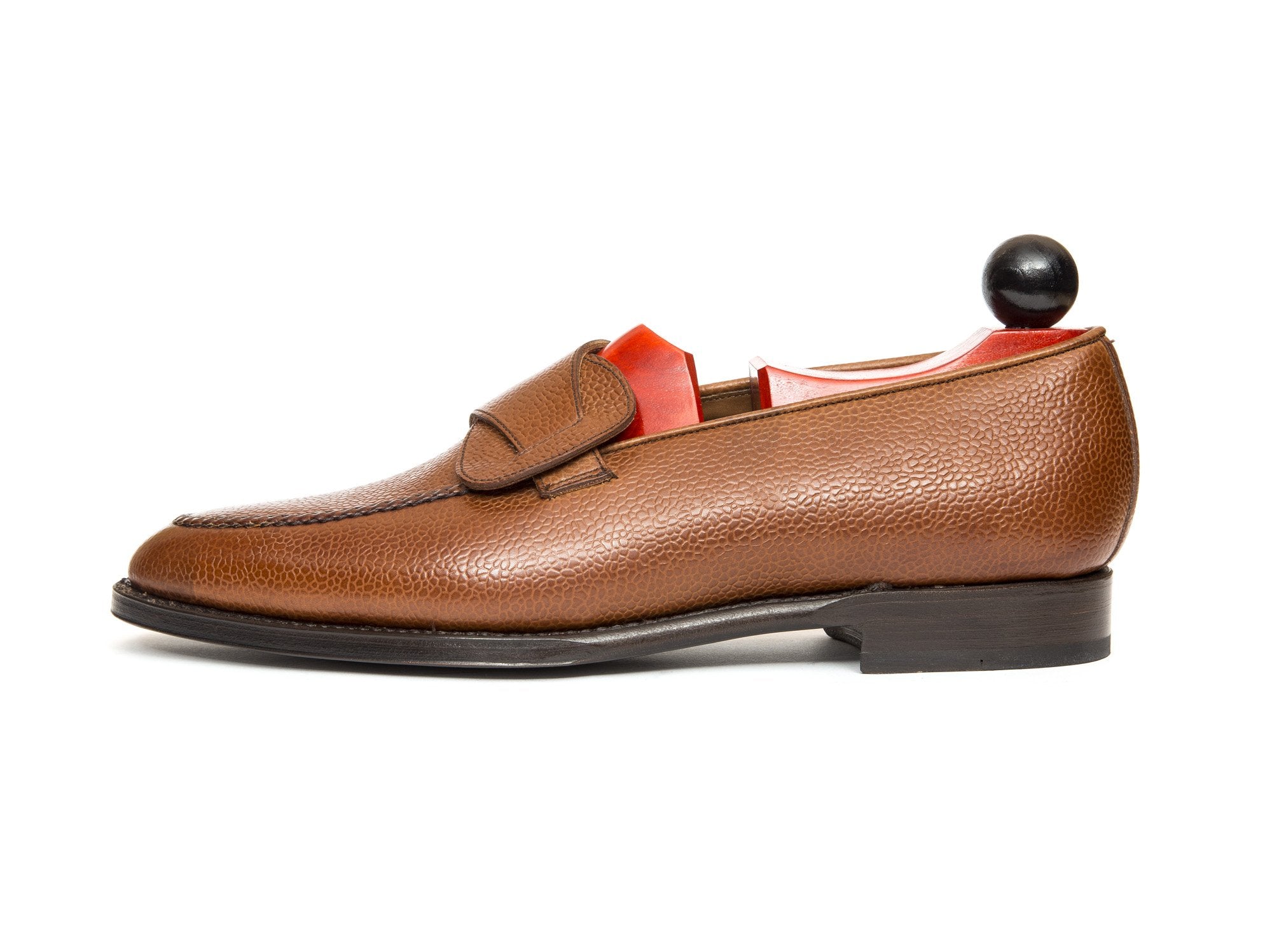 Hawthorne - MTO - Tan Soft Grain - TMG Last - Single Leather Sole-Made To Order Butterfly Loafer Hand Stitched-J.FitzPatrick Footwear