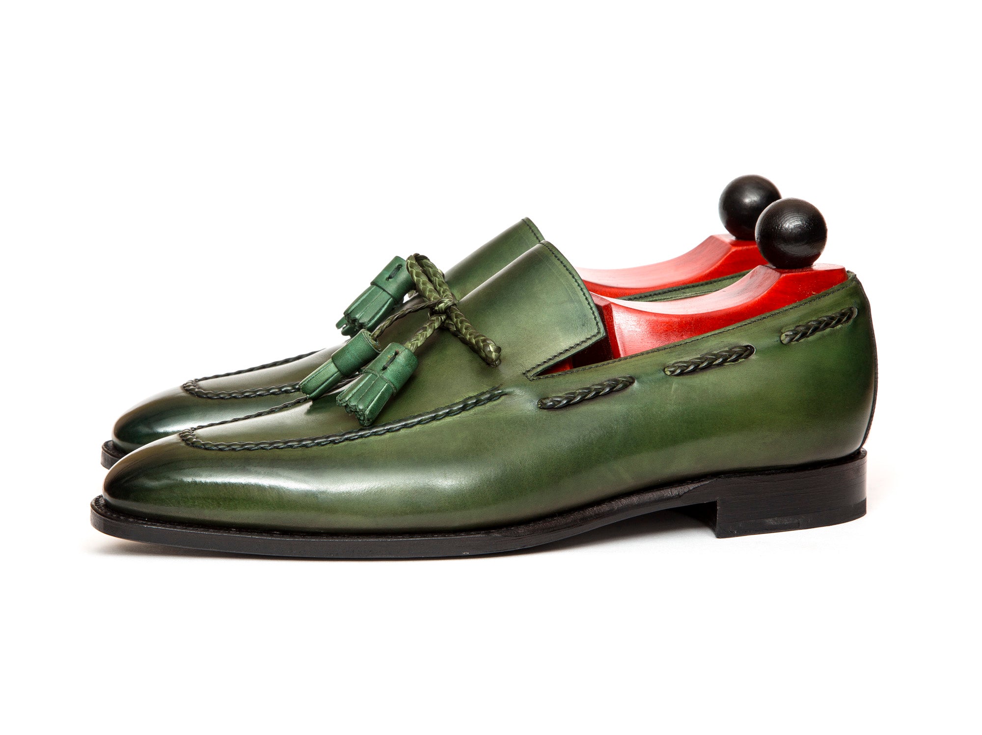 Issaquah - MTO - Avocado Calf - LPB Last - Single Leather Sole-Made To Order Tassel Loafer-J.FitzPatrick Footwear