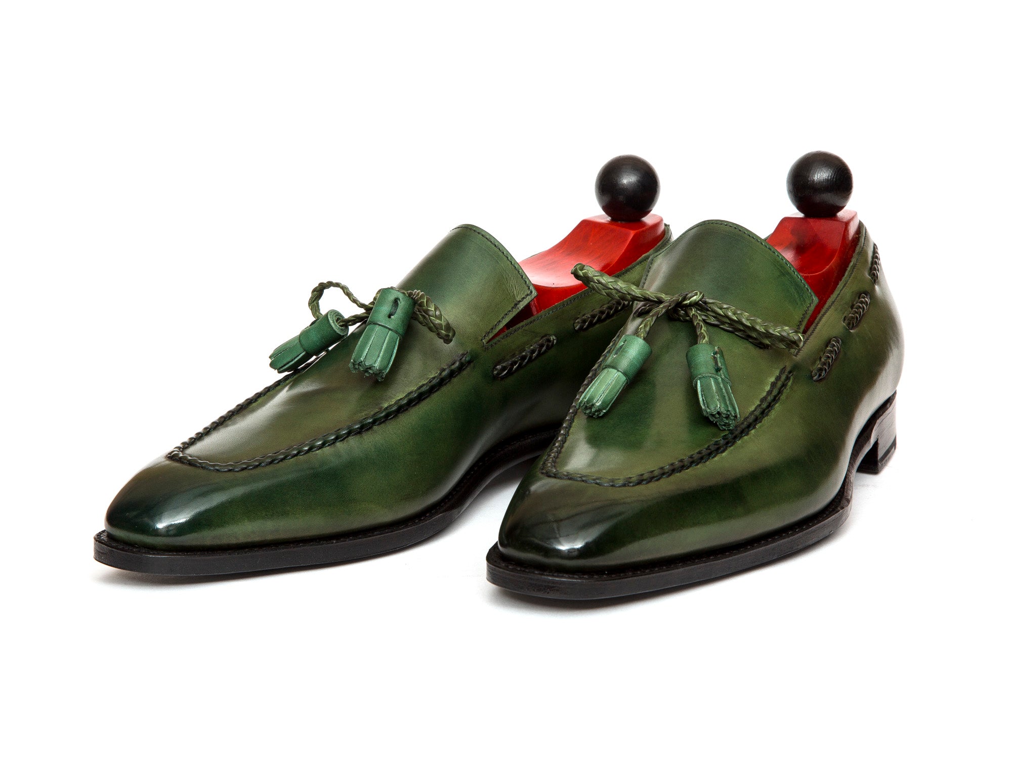 Issaquah - MTO - Avocado Calf - LPB Last - Single Leather Sole-Made To Order Tassel Loafer-J.FitzPatrick Footwear
