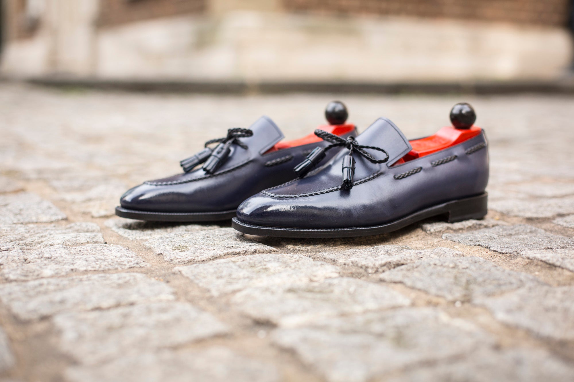 Issaquah - MTO - Navy Calf - LPB Last - Single Leather Sole-Made To Order Tassel Loafer-J.FitzPatrick Footwear