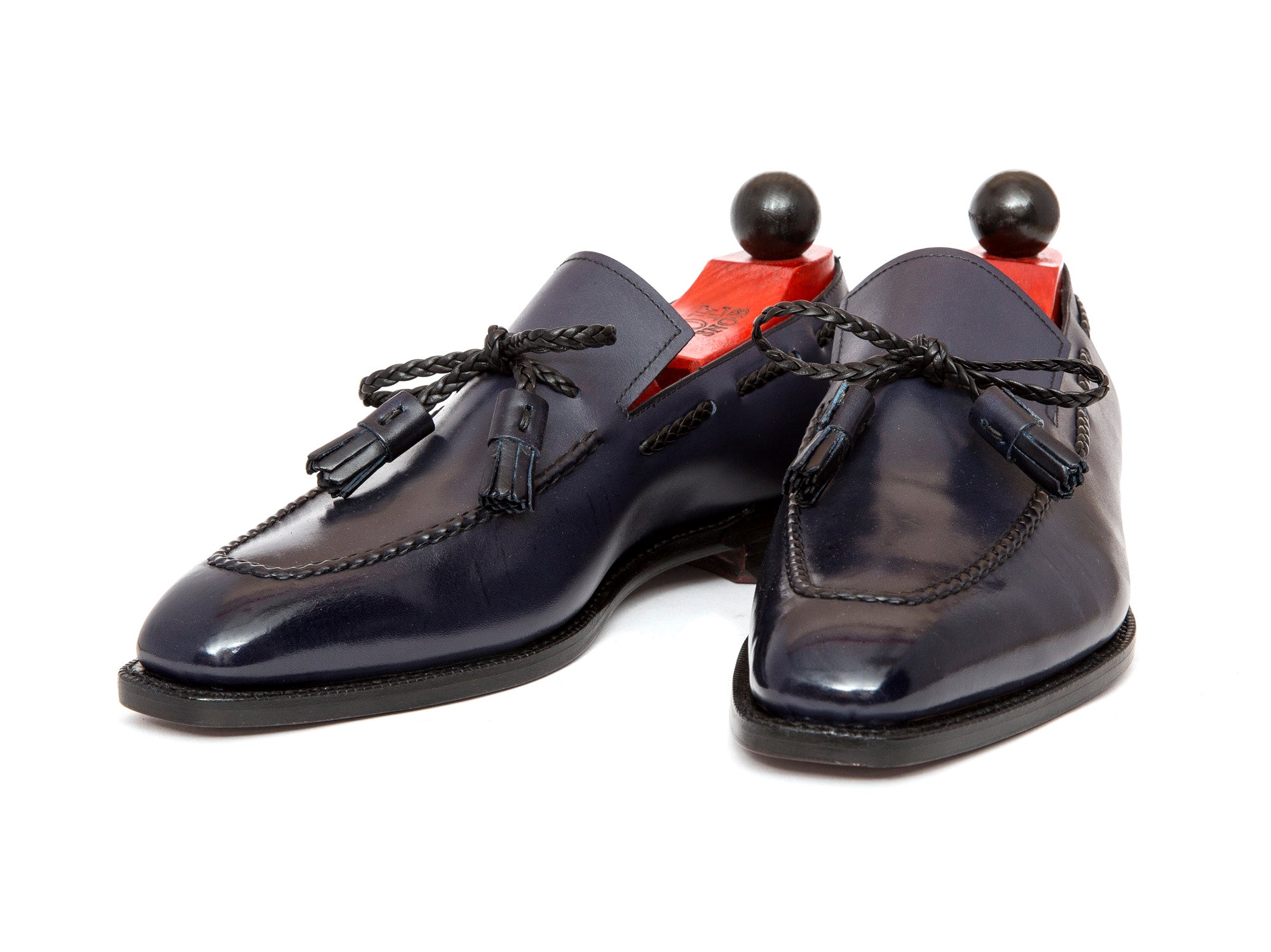 Issaquah - MTO - Navy Calf - LPB Last - Single Leather Sole-Made To Order Tassel Loafer-J.FitzPatrick Footwear