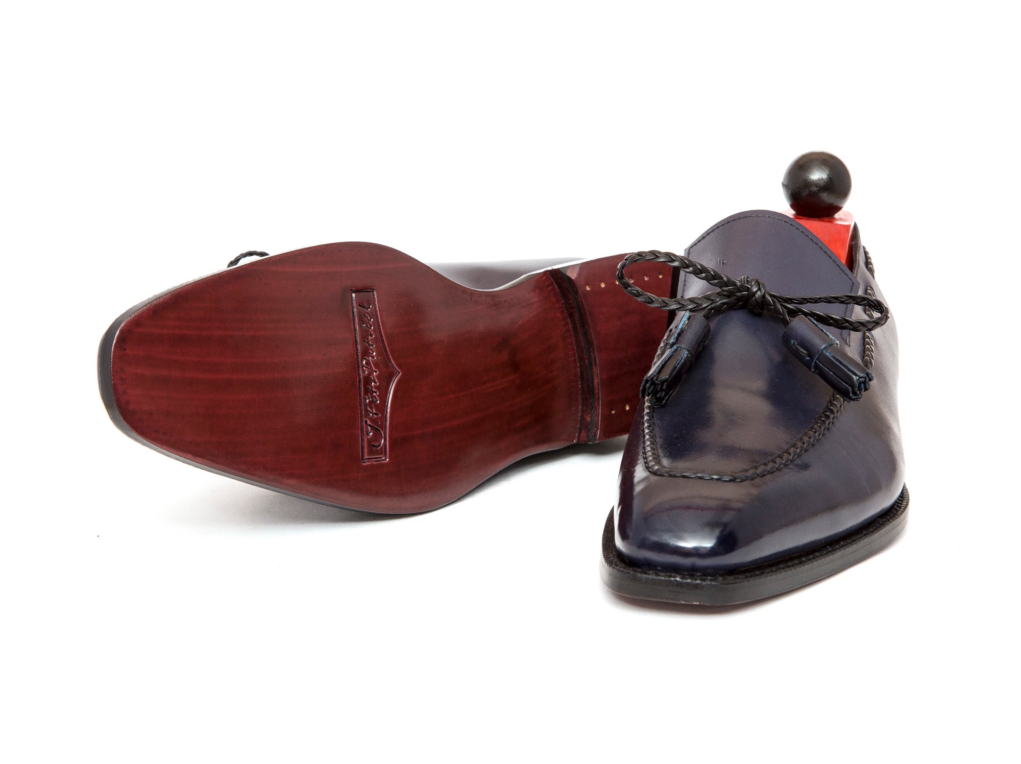 Issaquah - MTO - Navy Calf - LPB Last - Single Leather Sole-Made To Order Tassel Loafer-J.FitzPatrick Footwear